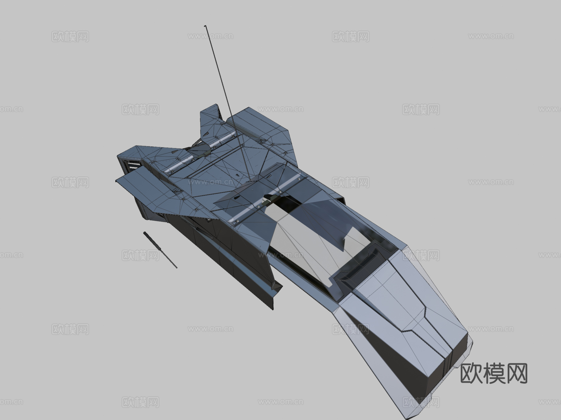 科幻载具025 LV版-公共领域（CC0）su模型