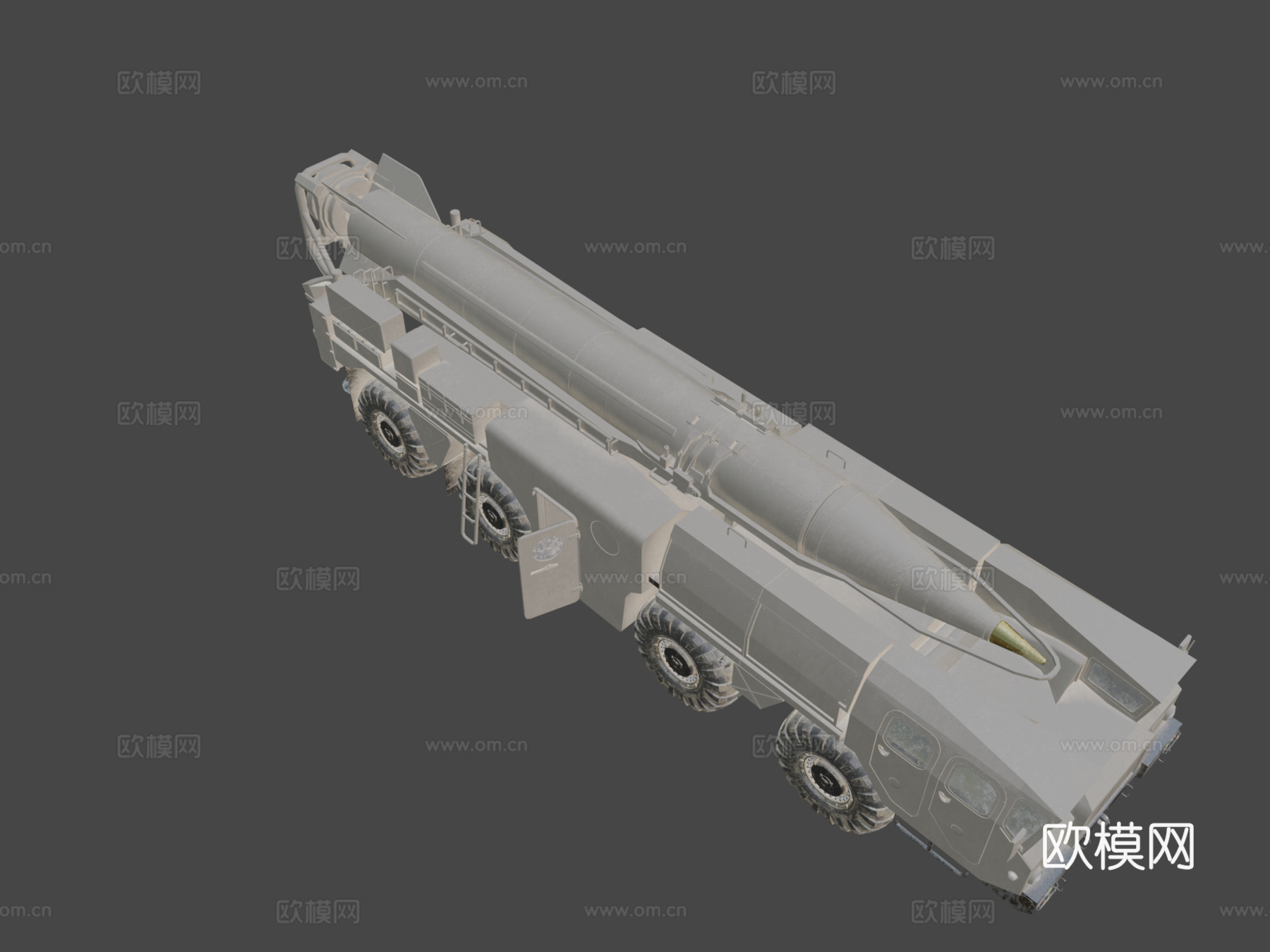 沙漠飞毛腿导弹发射器su模型
