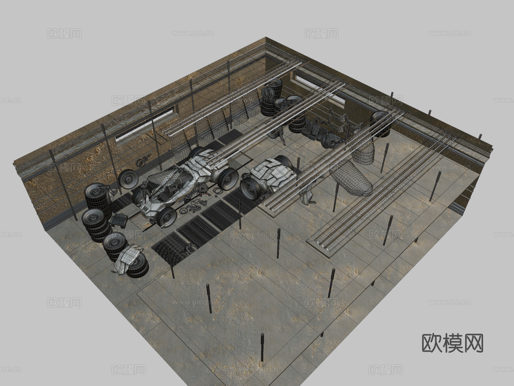 车间（渲染场景）su模型