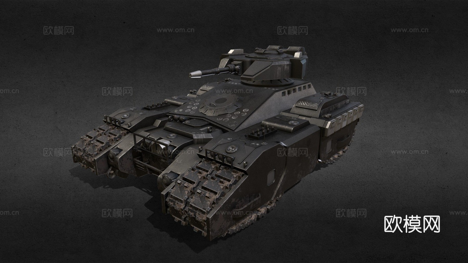 赛博坦克（未来主义-赛博朋克）su模型