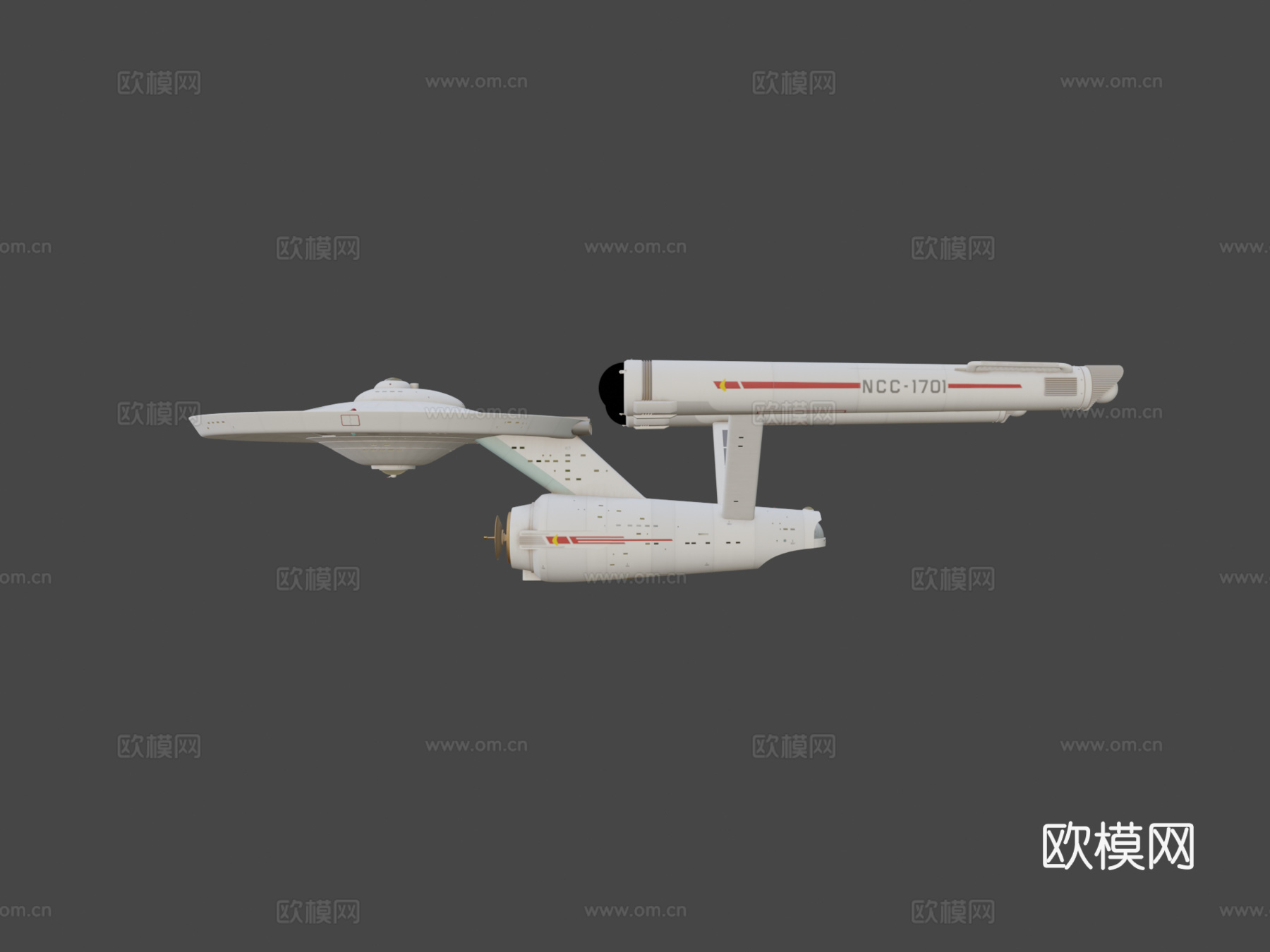 NCC-1701企业号星舰su模型