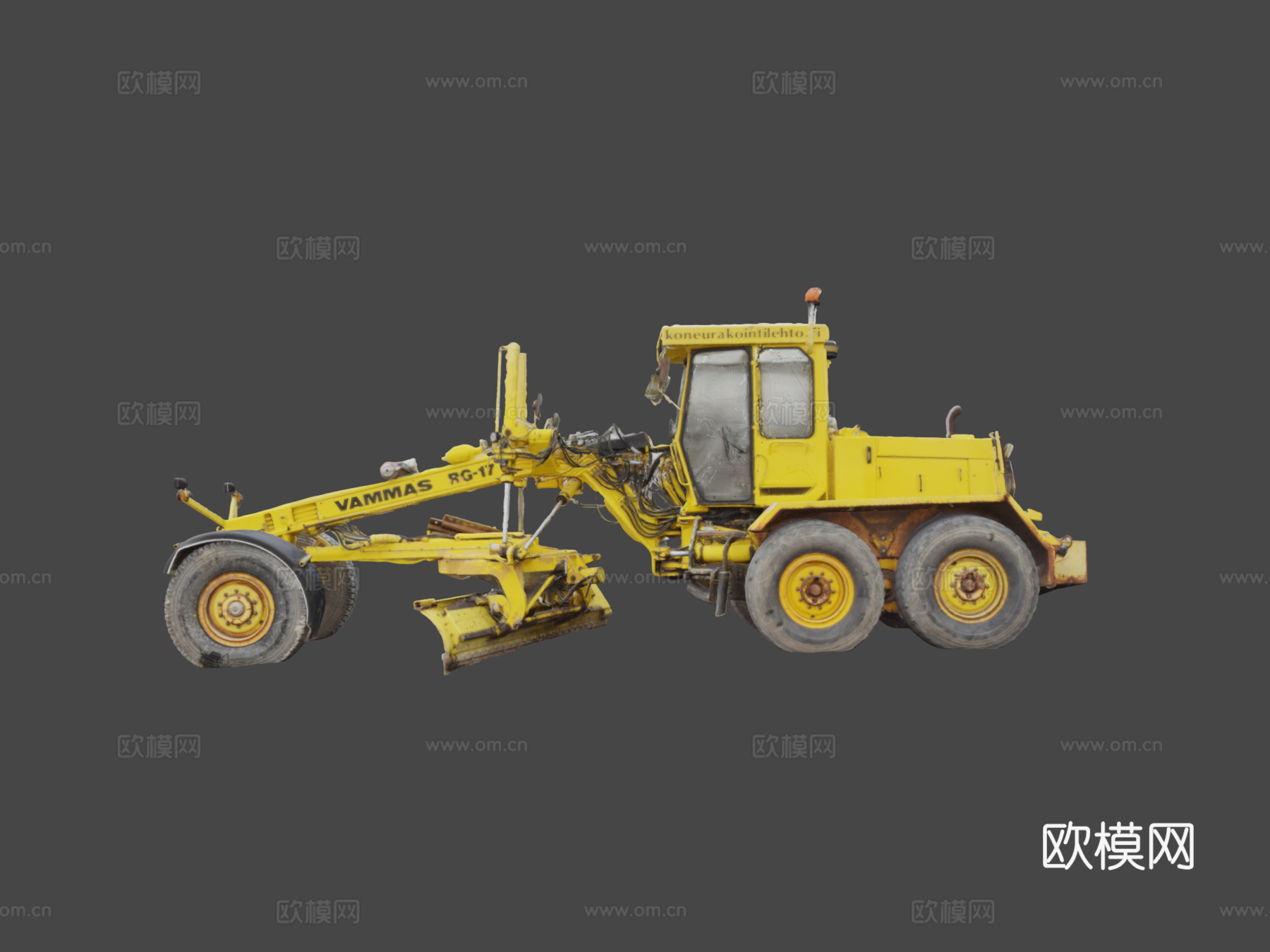 道路平地机su模型