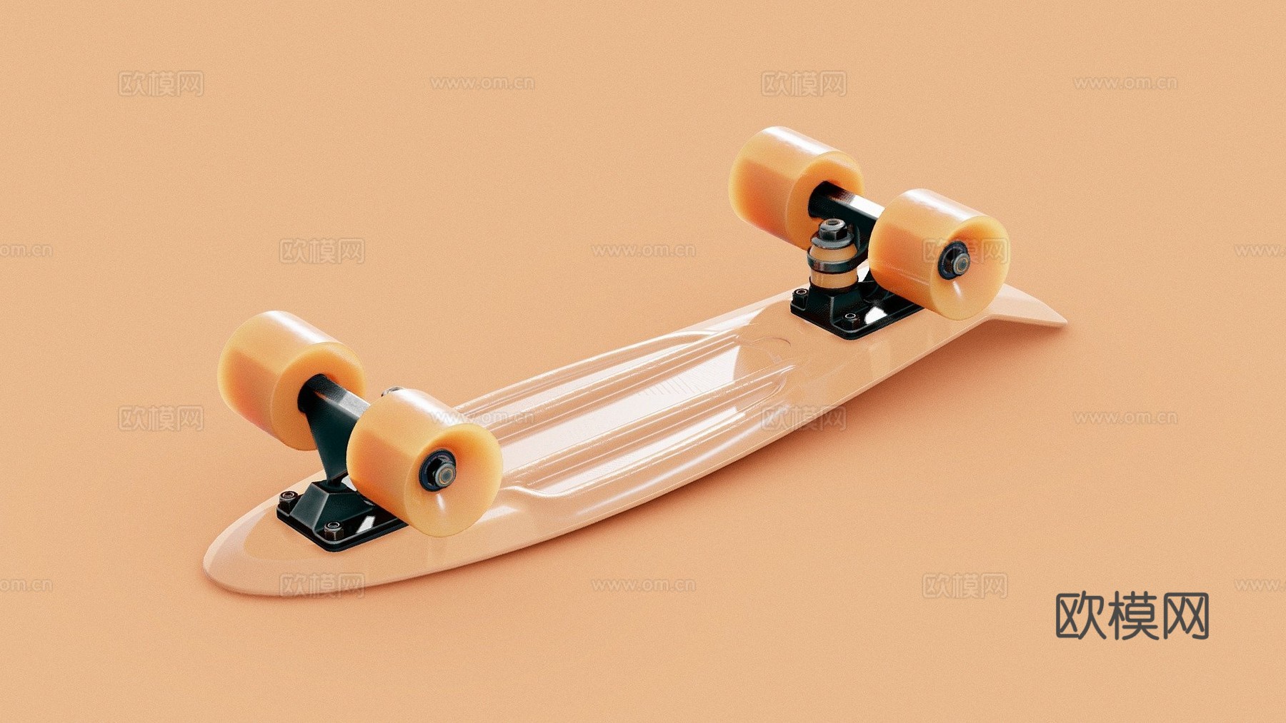 巡游滑板su模型
