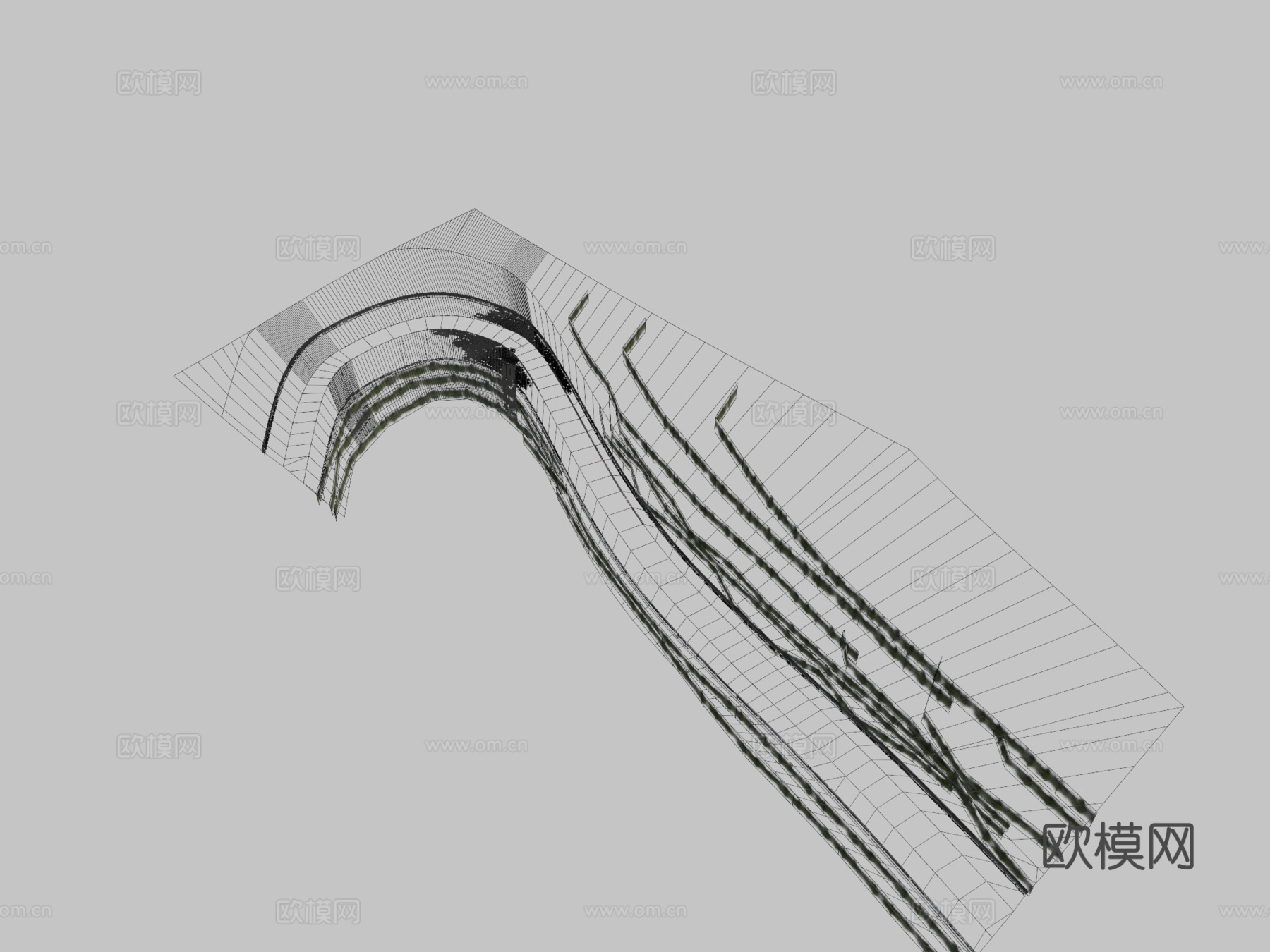 日产尼桑GT3赛道奔跑版su模型