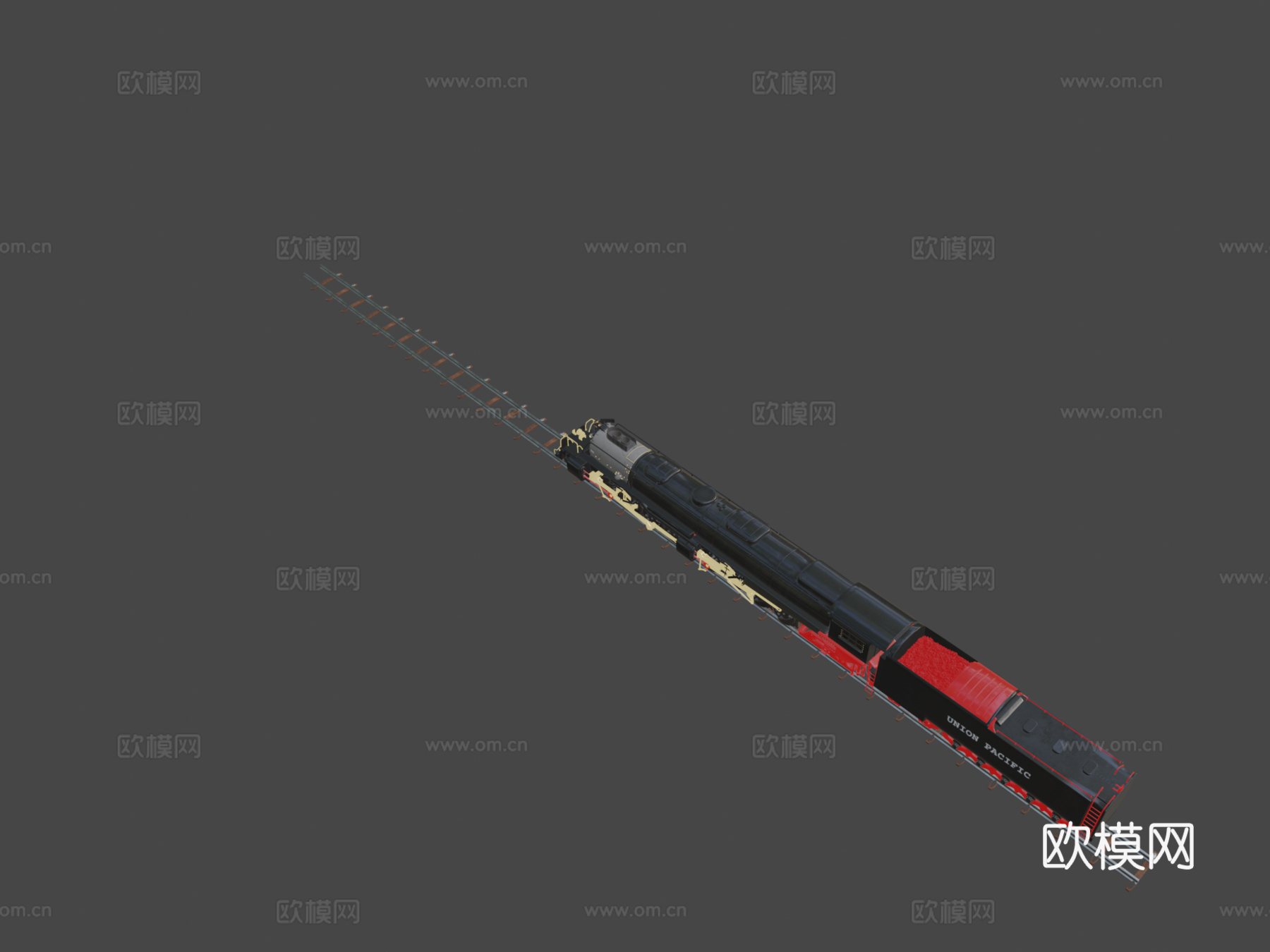 蒸汽机车'联合太平洋大男孩'su模型