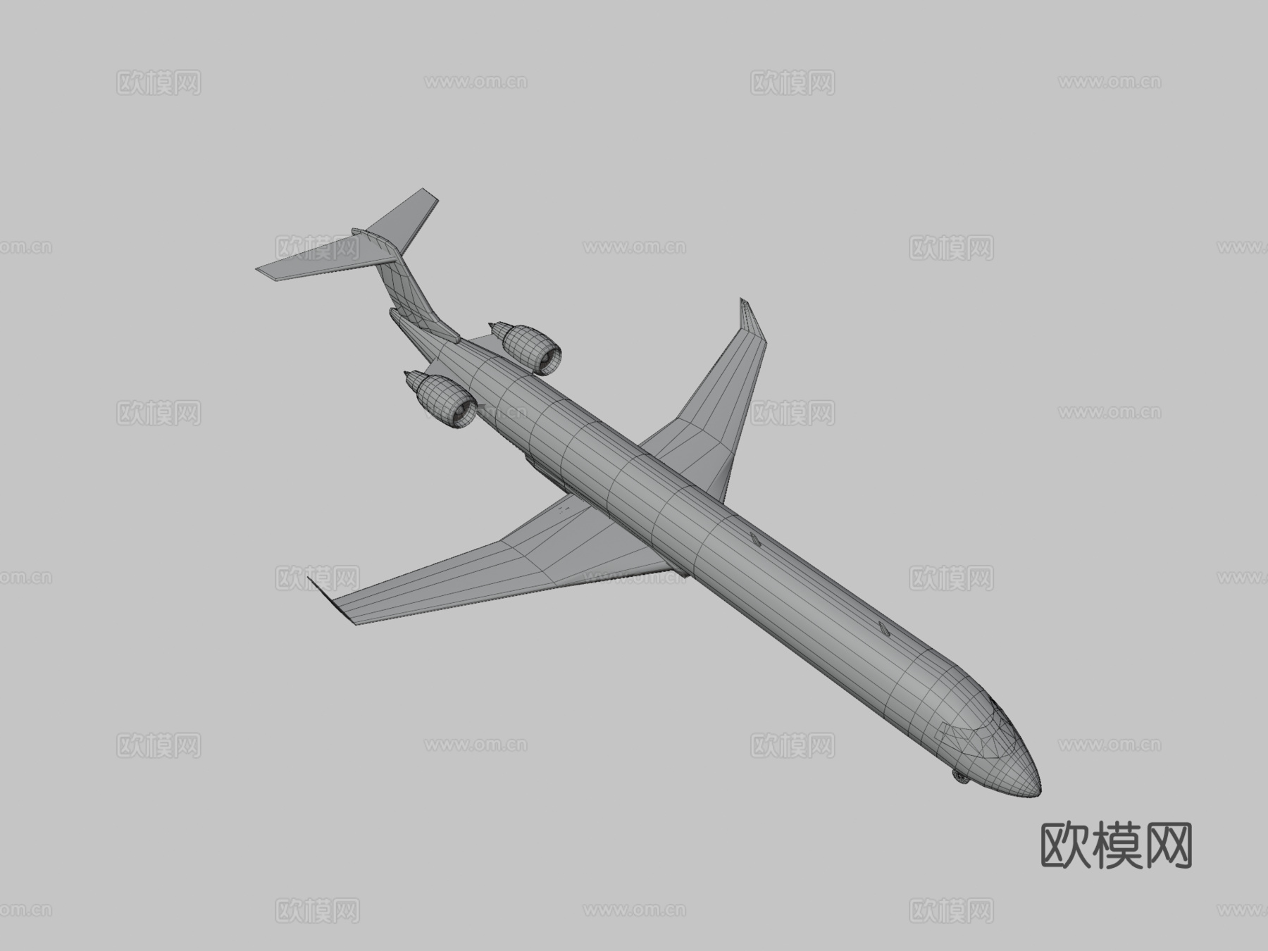 飞机CRJ-900城市喷气机su模型