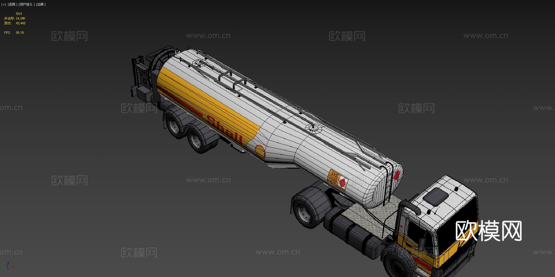 燃料卡车su模型