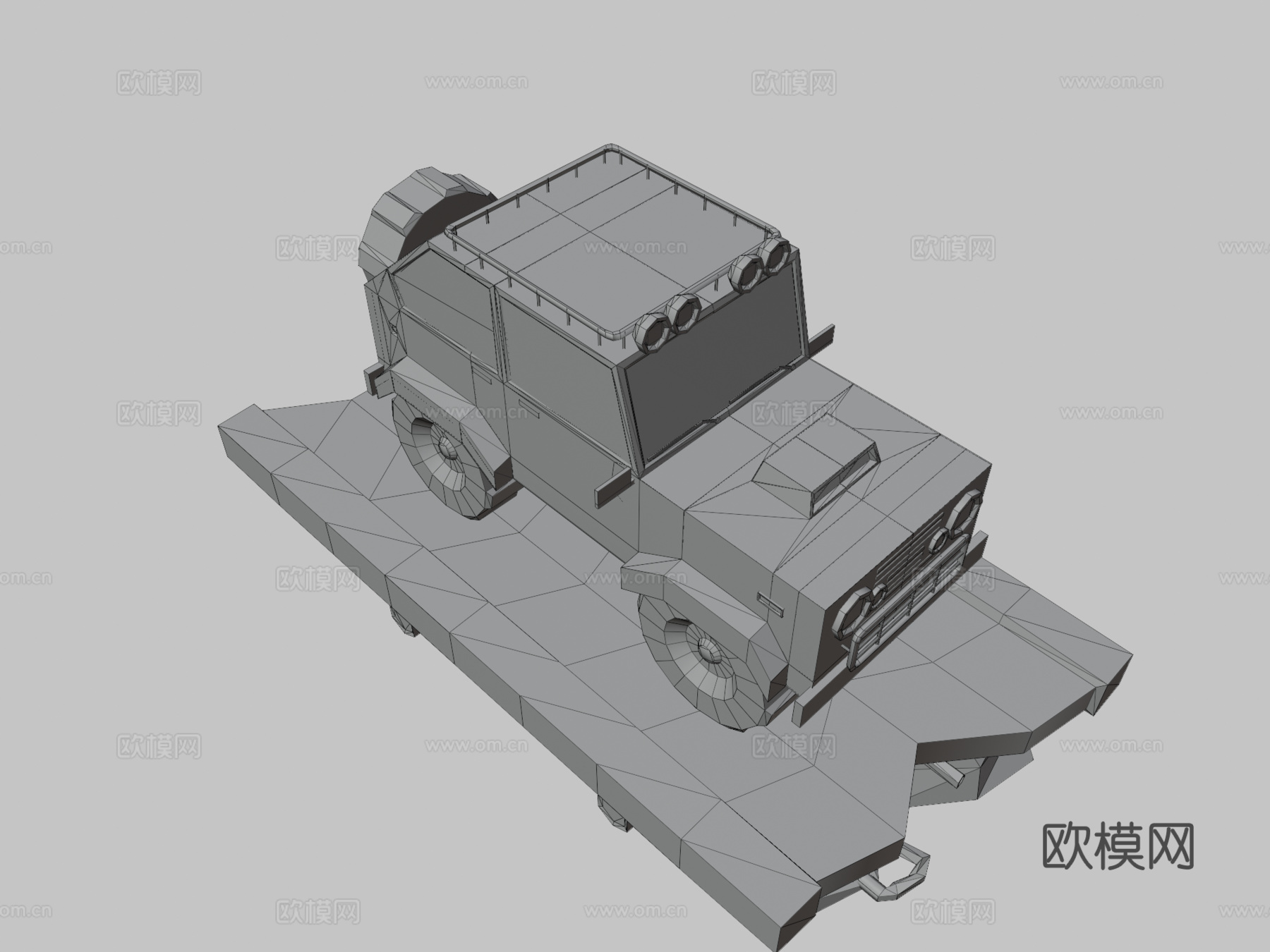 低多边形汽车su模型