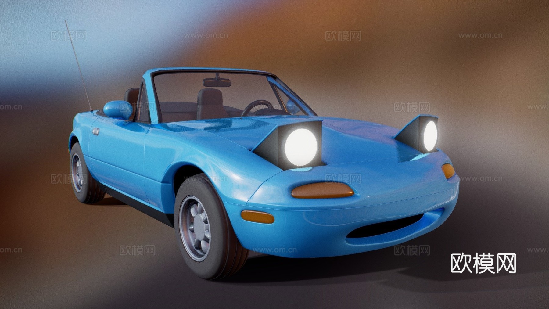 马自达Miata MX-5 NA(高多边形)su模型