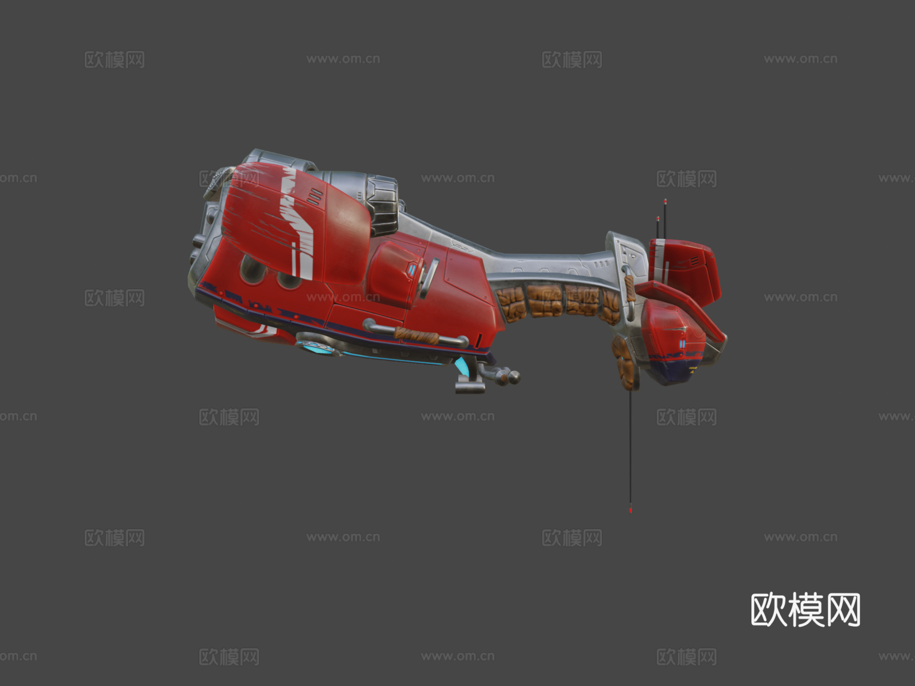 悬浮自行车su模型