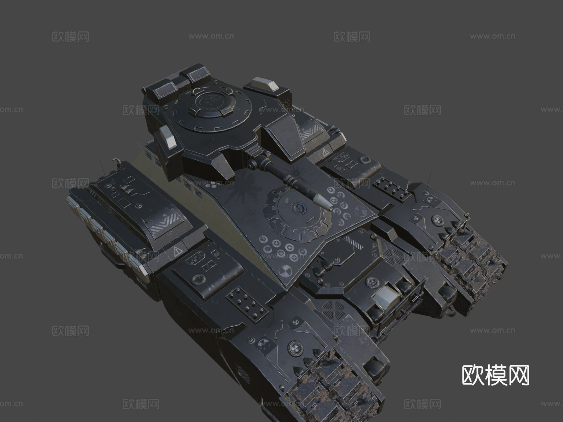 赛博坦克（未来主义-赛博朋克）su模型