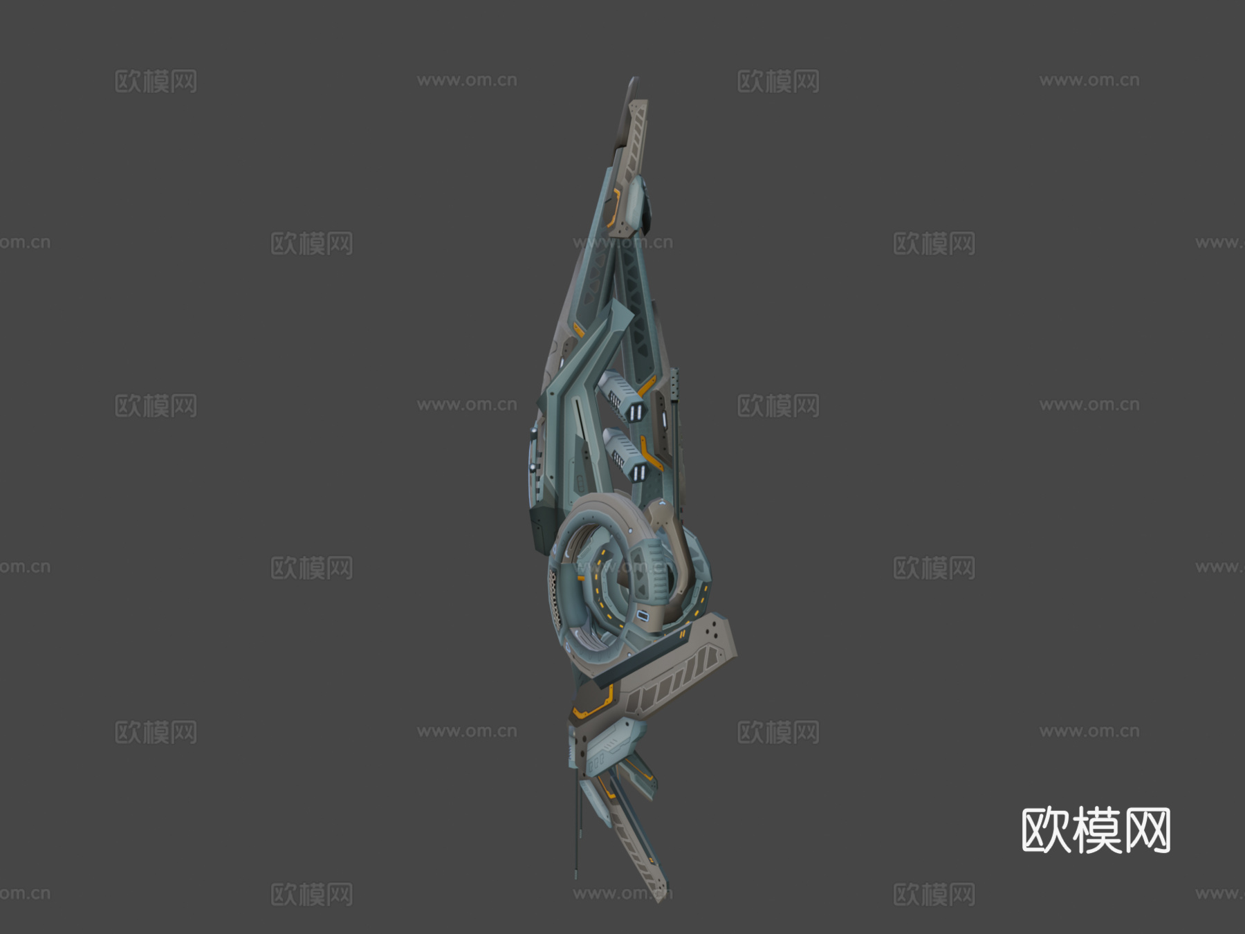 无人机V2赛博科技su模型