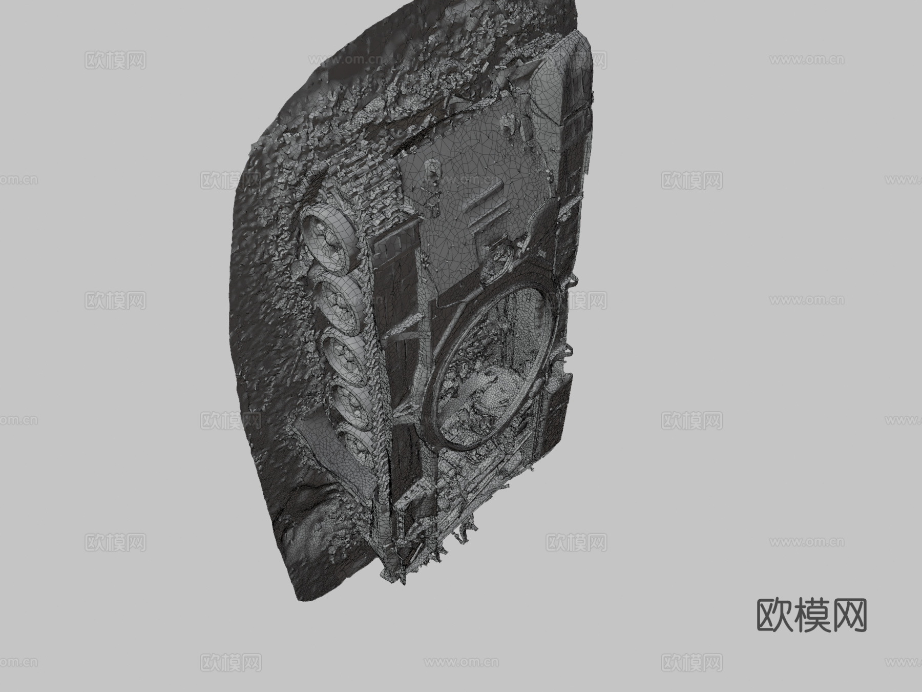 被摧毁的俄罗斯坦克su模型