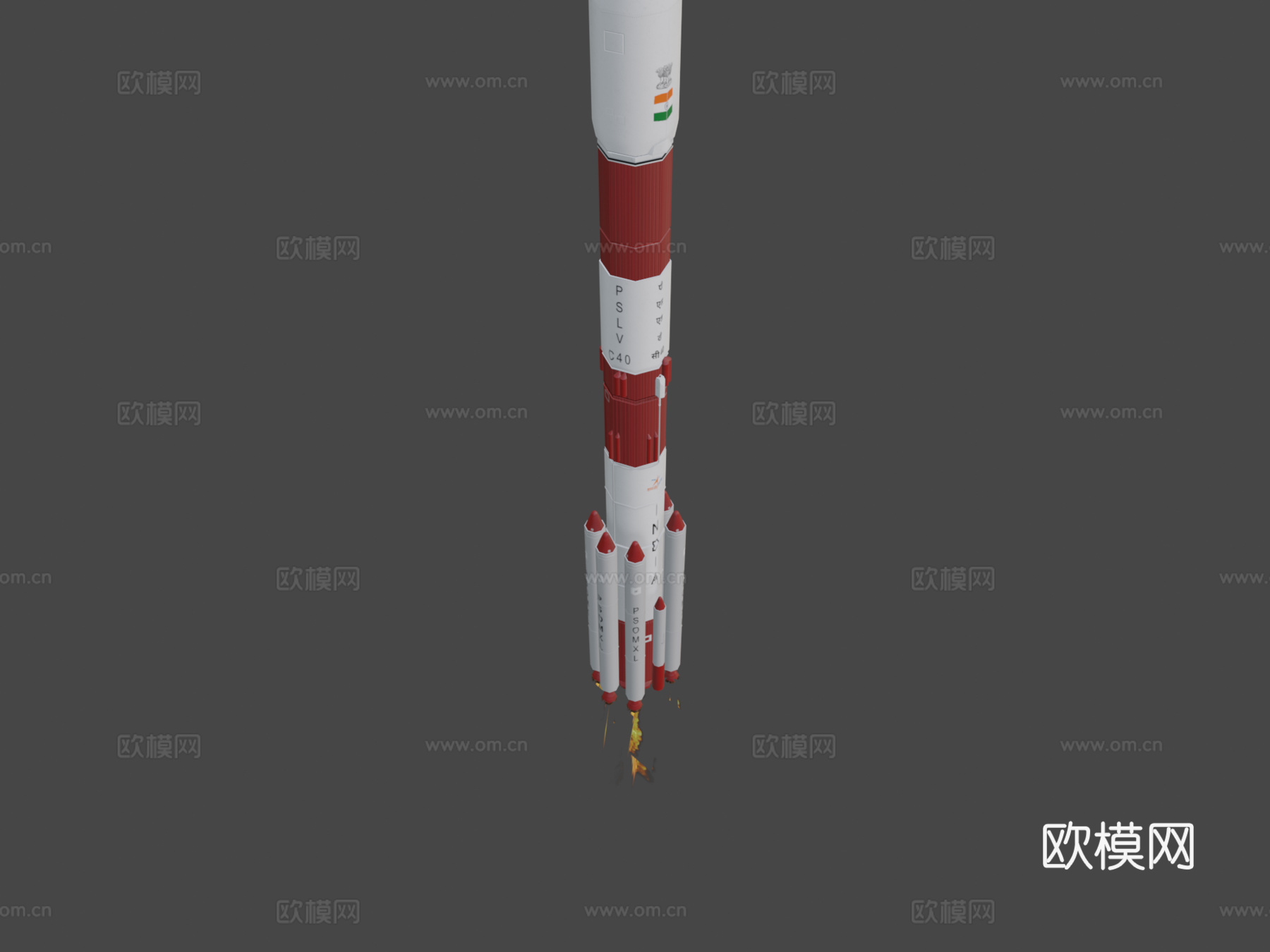PSLV C40运载火箭su模型