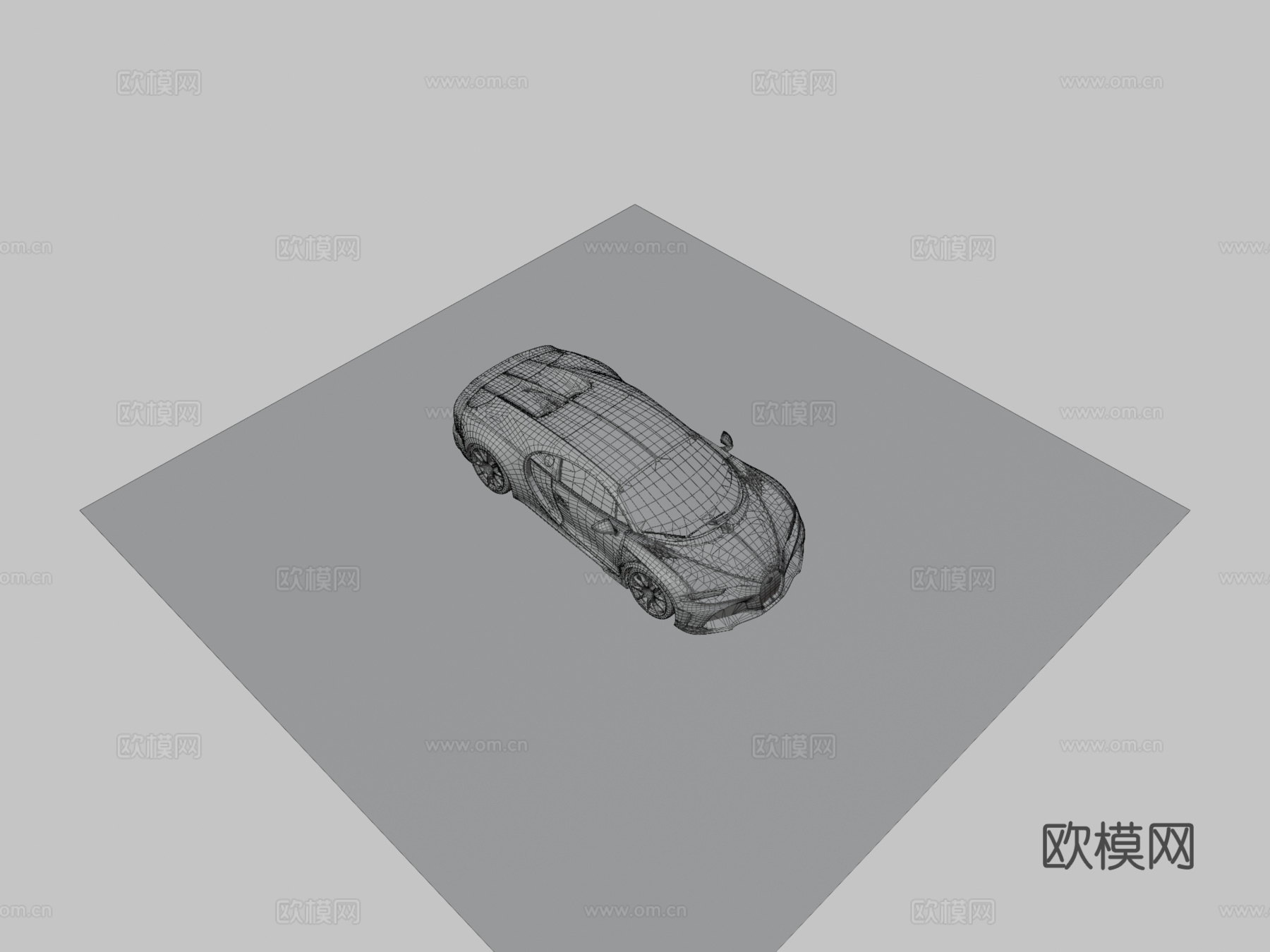 布加迪Chiron超级运动300+su模型