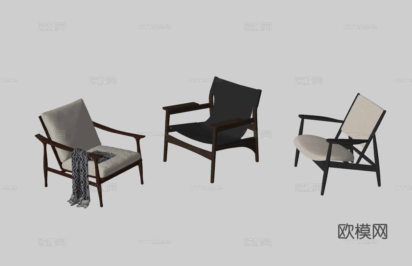 现代单椅su模型