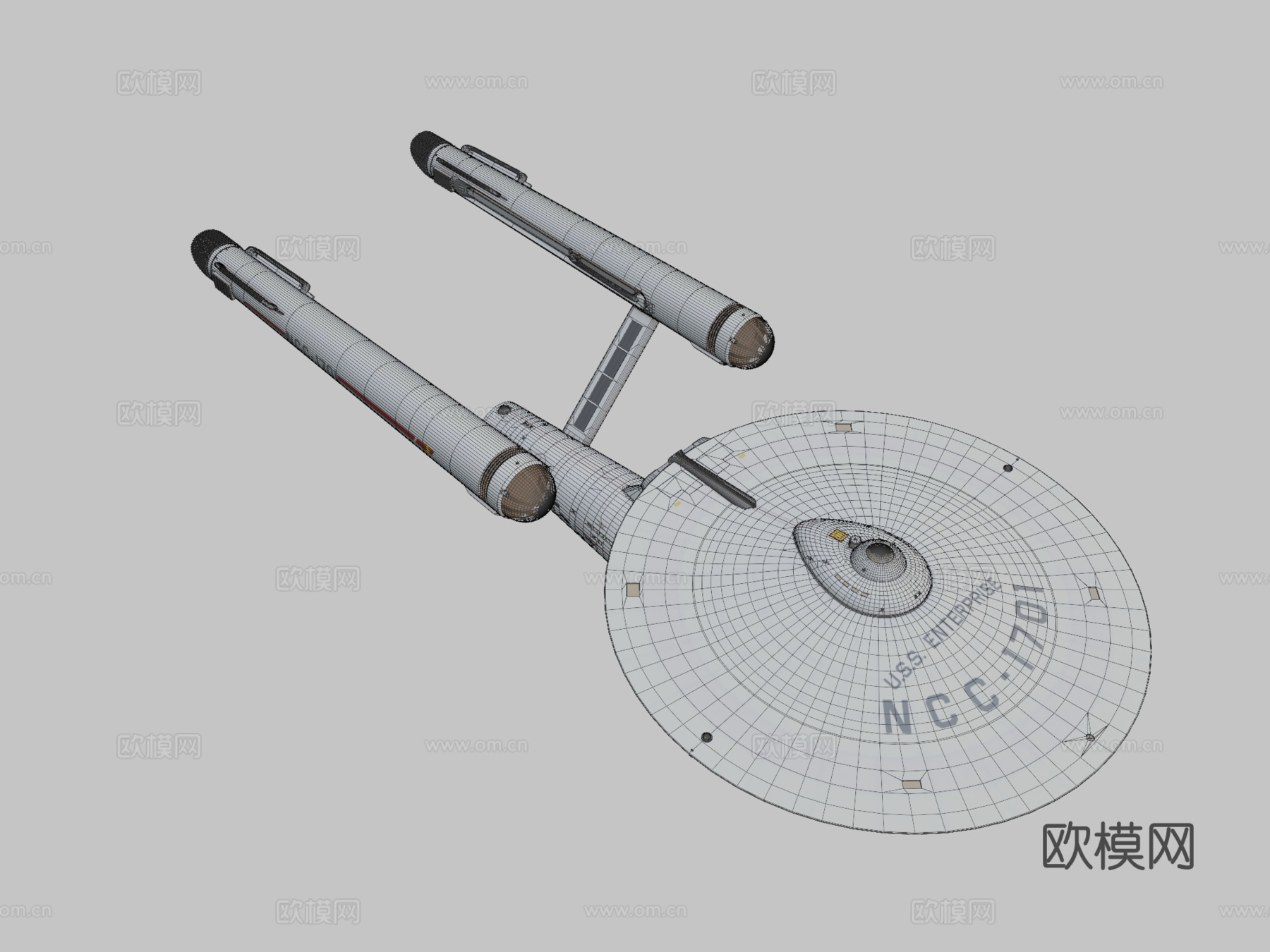 NCC-1701企业号星舰su模型