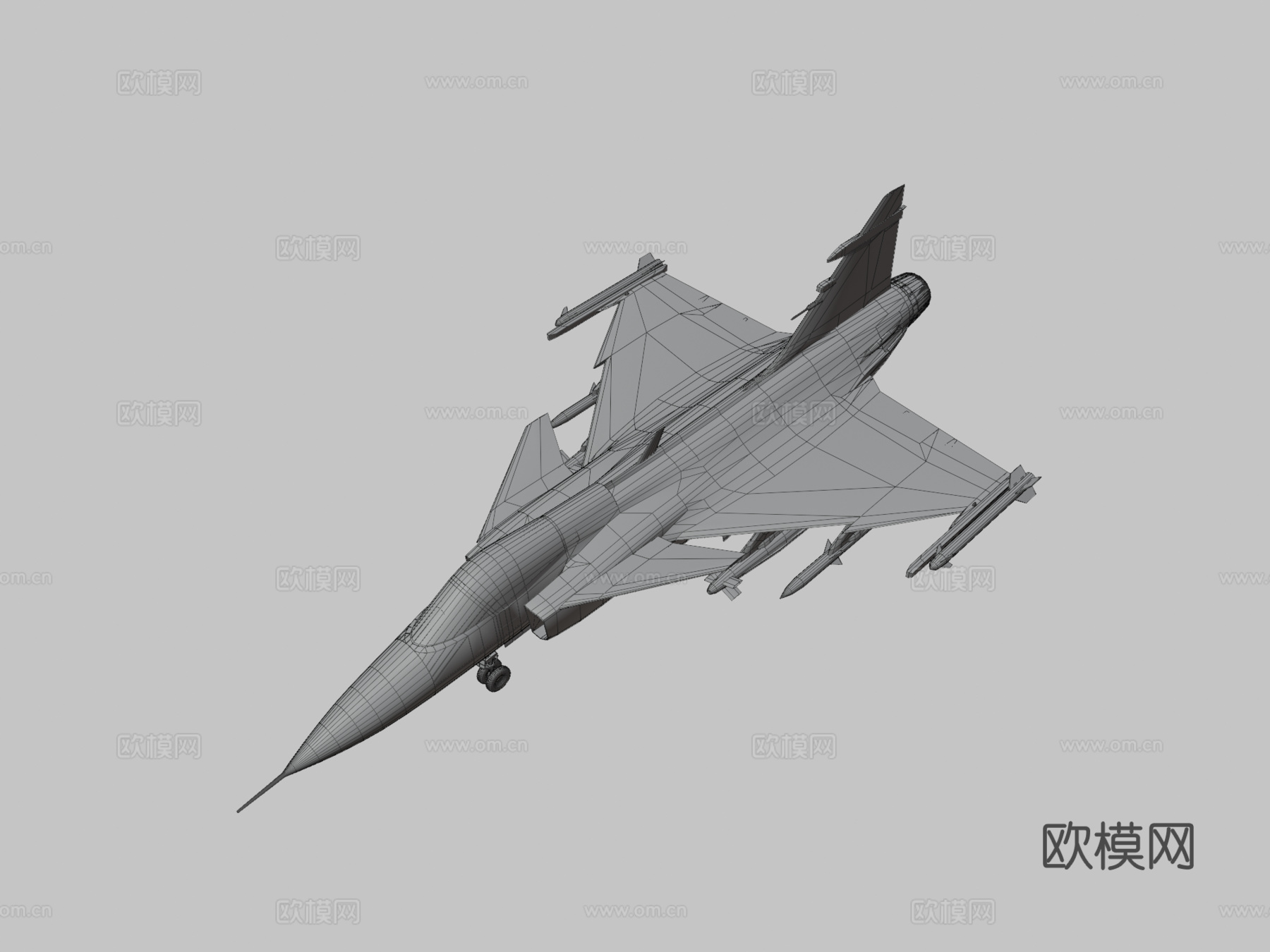 JAS39鹰狮战斗机su模型