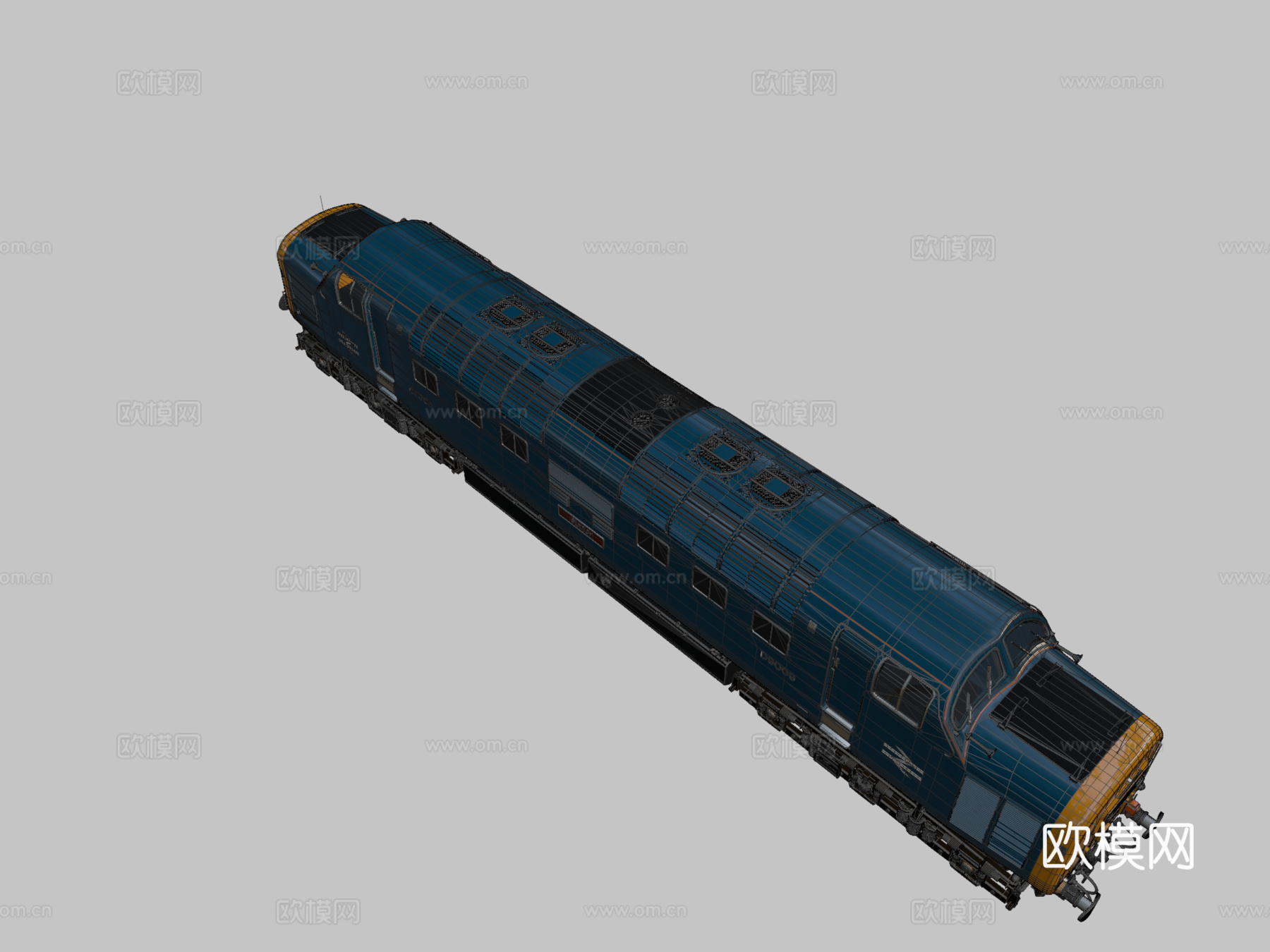 火车 - 英国铁路55级德尔蒂克su模型