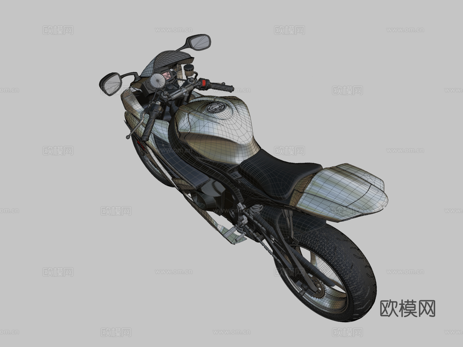 铃木GSX 750摩托车3D模型su模型