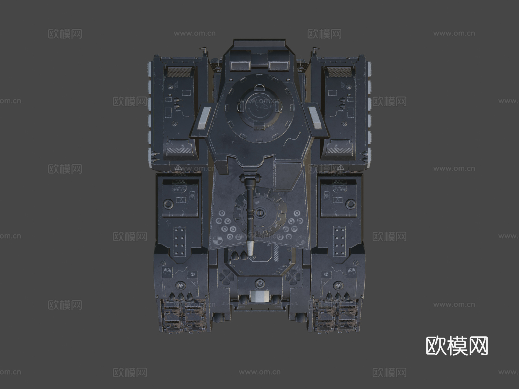 赛博坦克（未来主义-赛博朋克）su模型