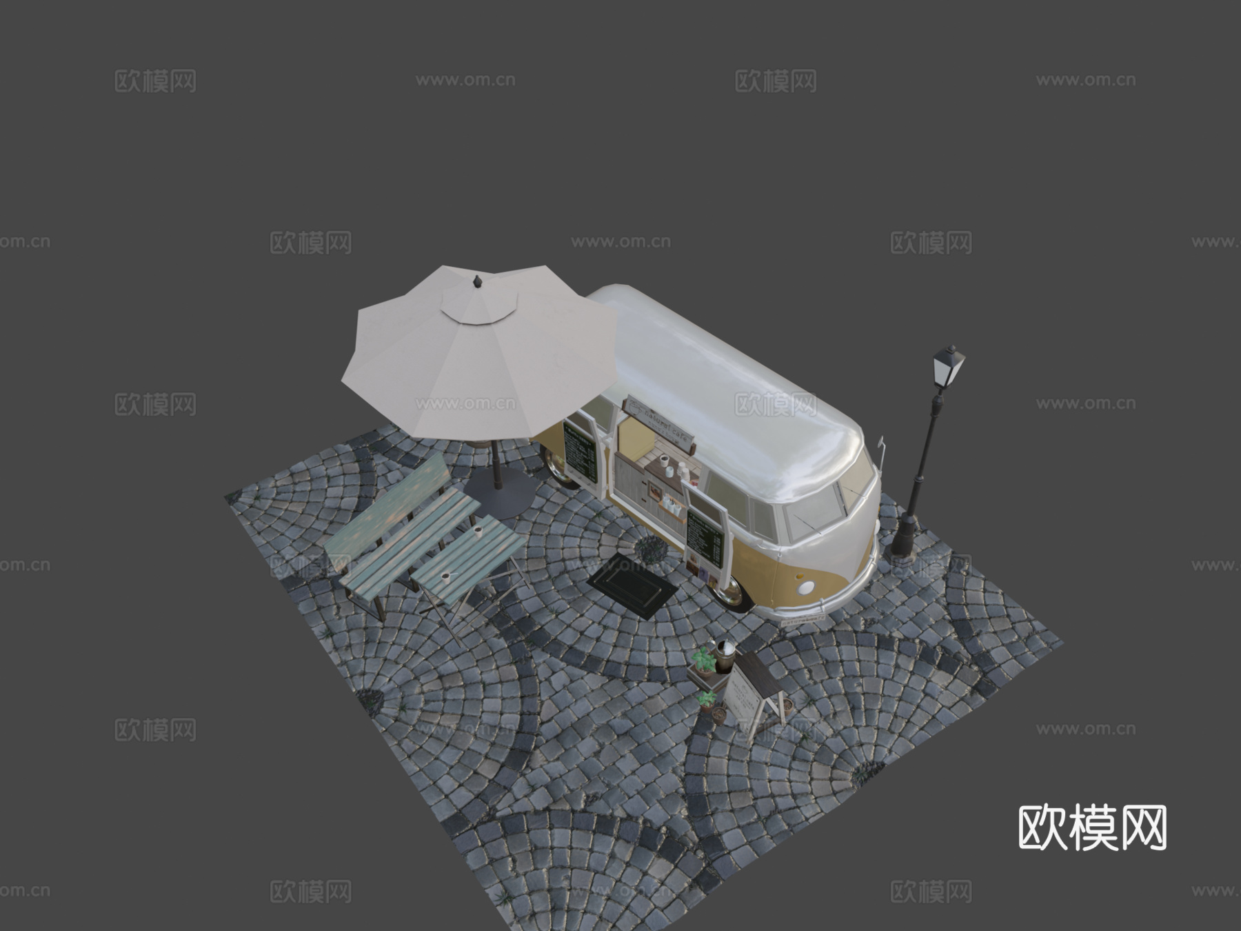 康比咖啡馆su模型