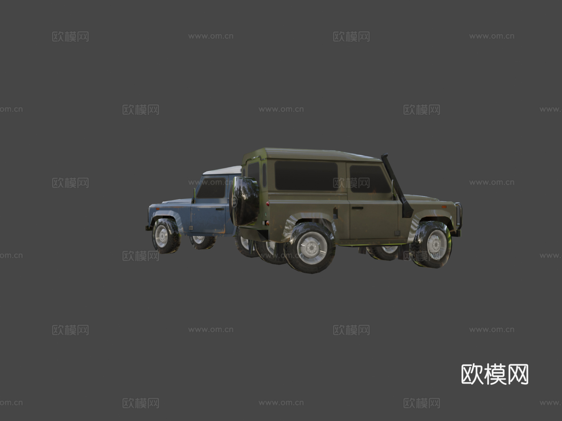 '89路虎卫士90su模型