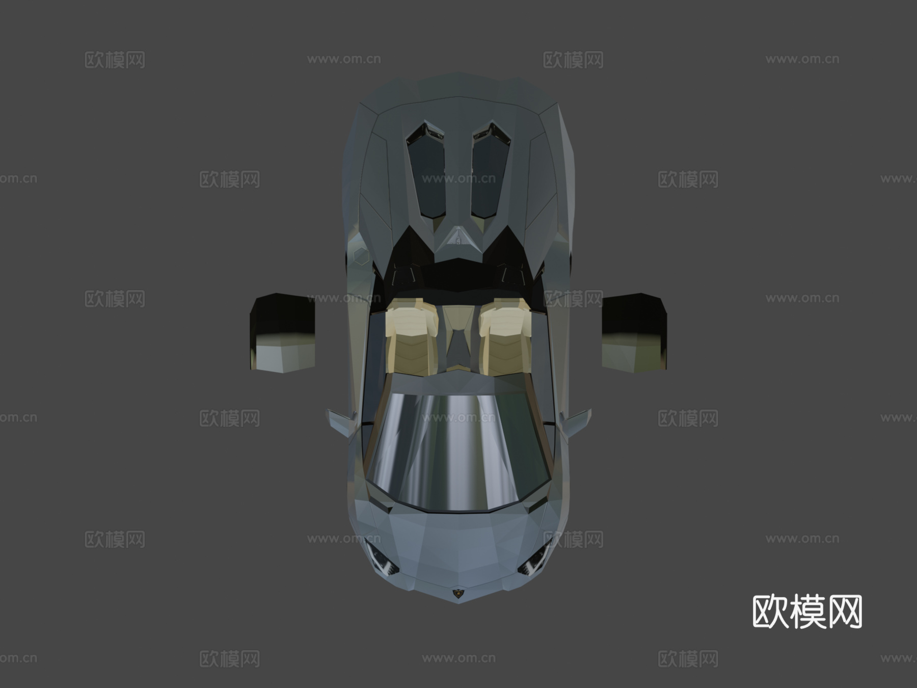 款兰博基尼埃文塔多lp700-4敞篷版su模型