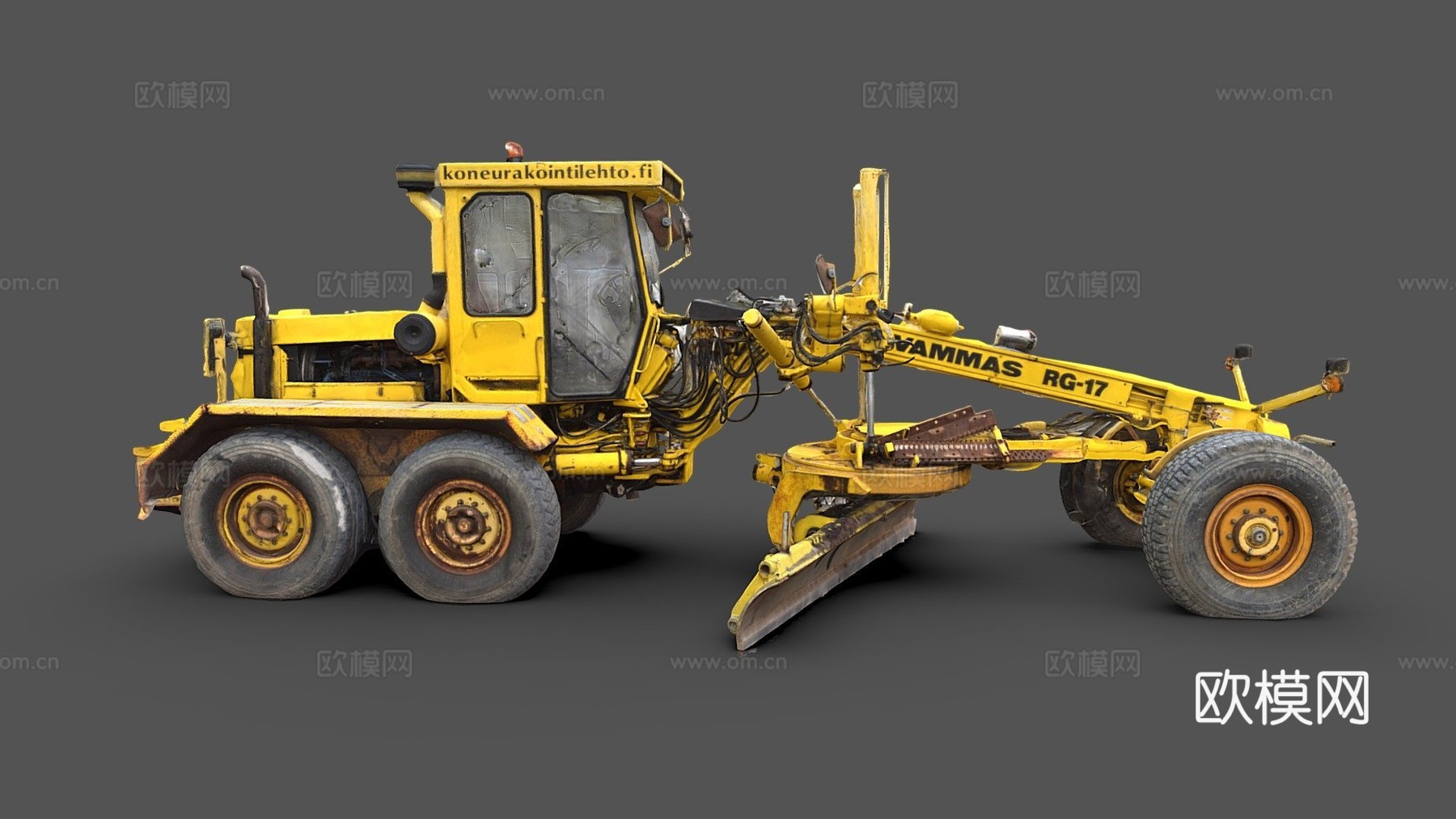 道路平地机su模型