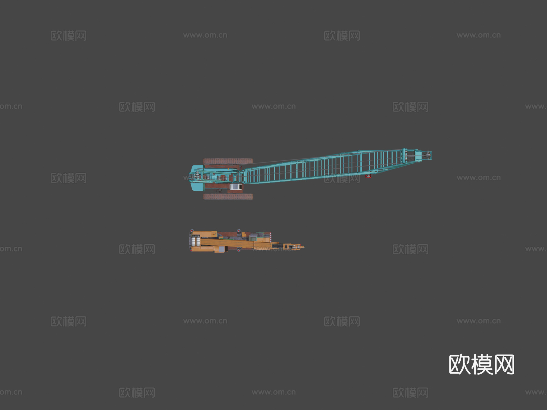 KA-2000与SCX2800-2起重机su模型