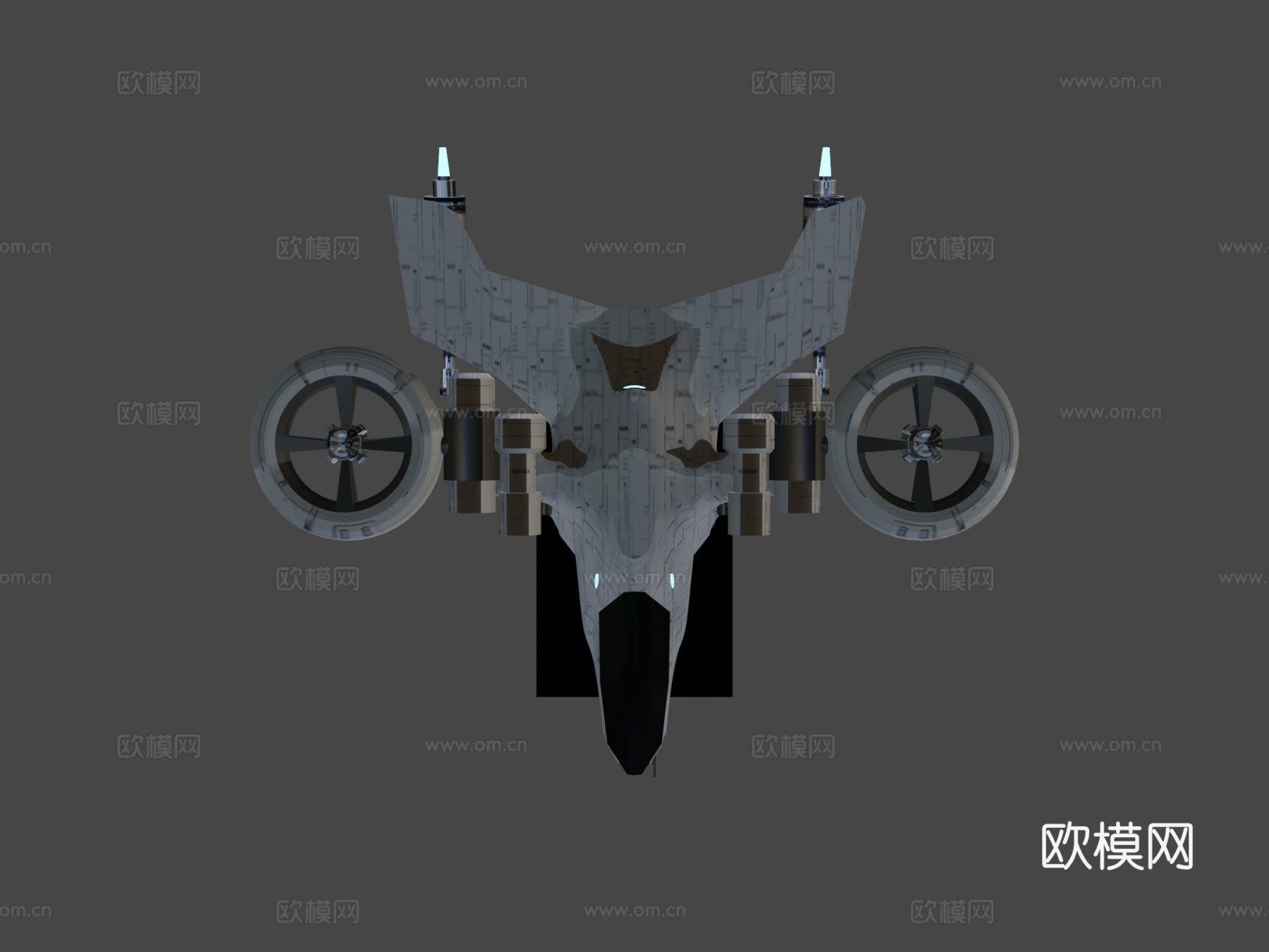 直升机太空船su模型