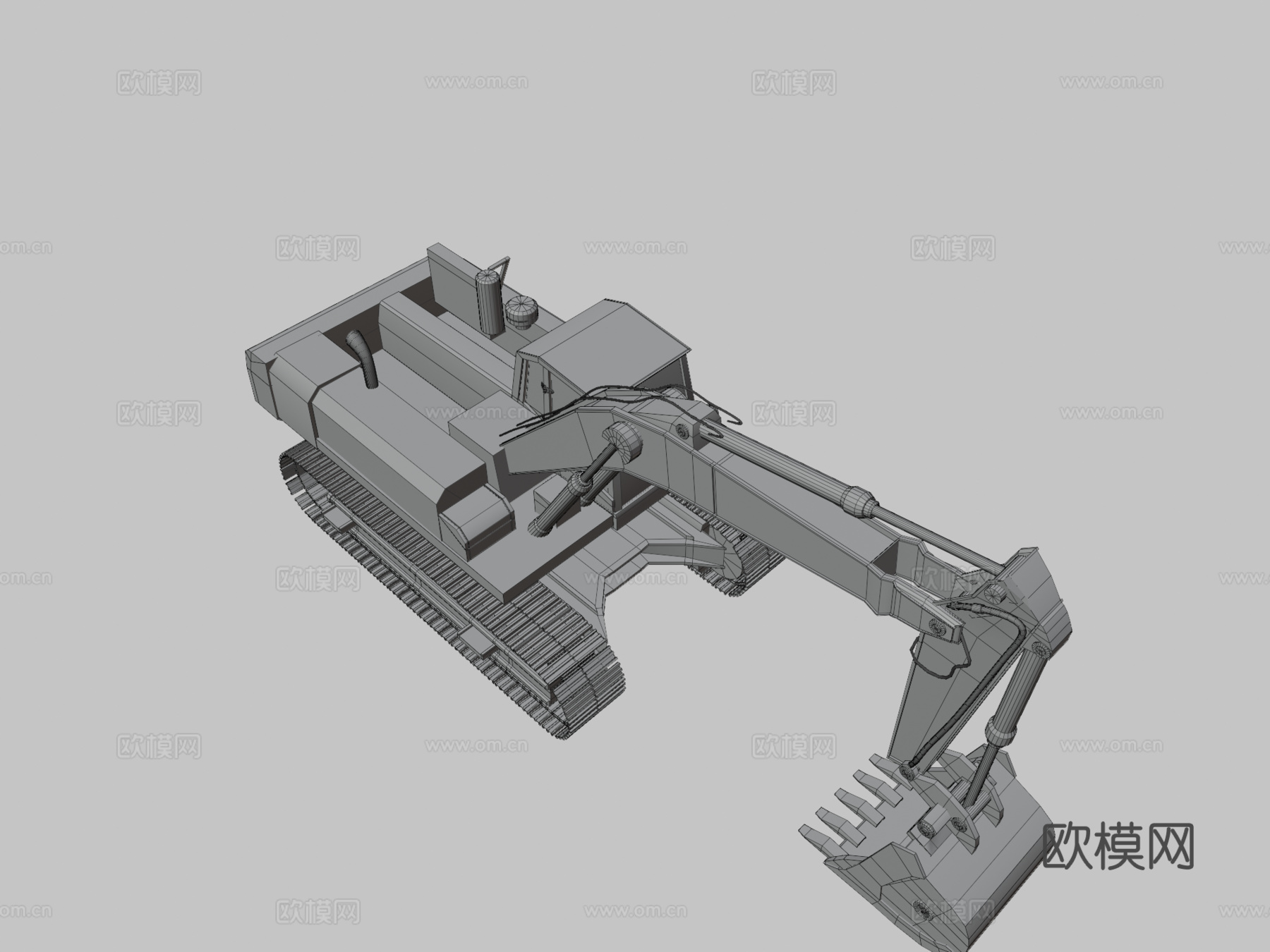 挖掘机（卡特彼勒）su模型