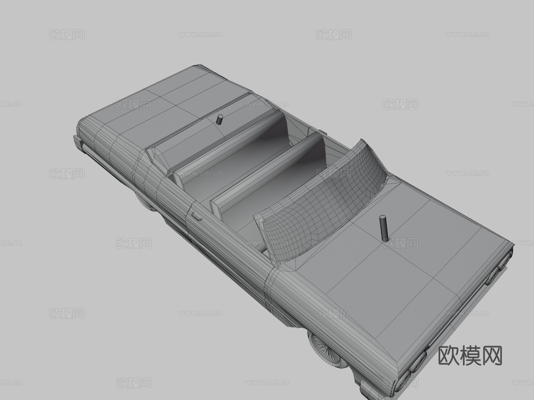 年英帕拉低底盘车su模型