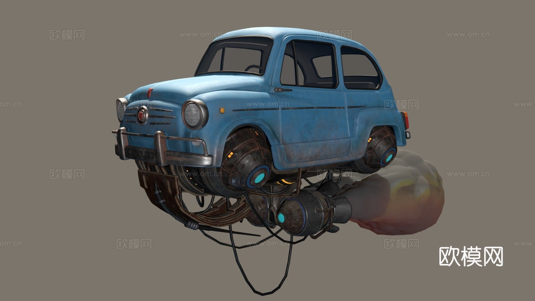 柴油朋克菲亚特（亚历杭德罗·布尔迪西奥风格）su模型