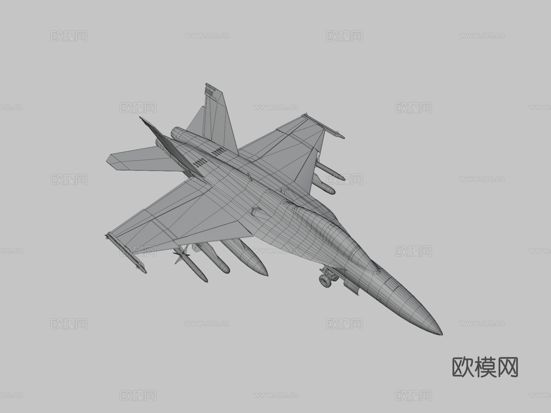 低多边形1-1 F-A-18F超级大黄蜂su模型