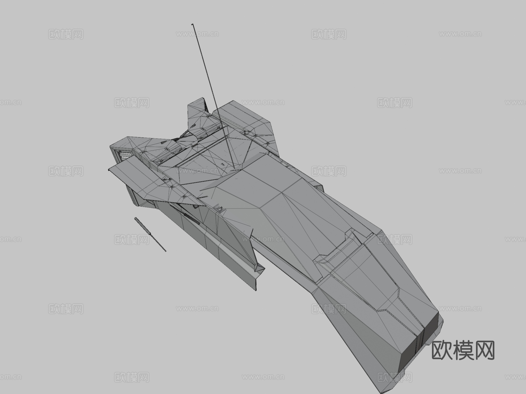 科幻载具025 LV版-公共领域（CC0）su模型