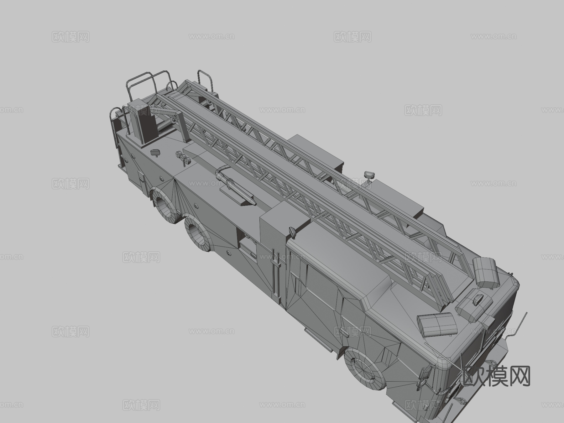 消防车车辆su模型