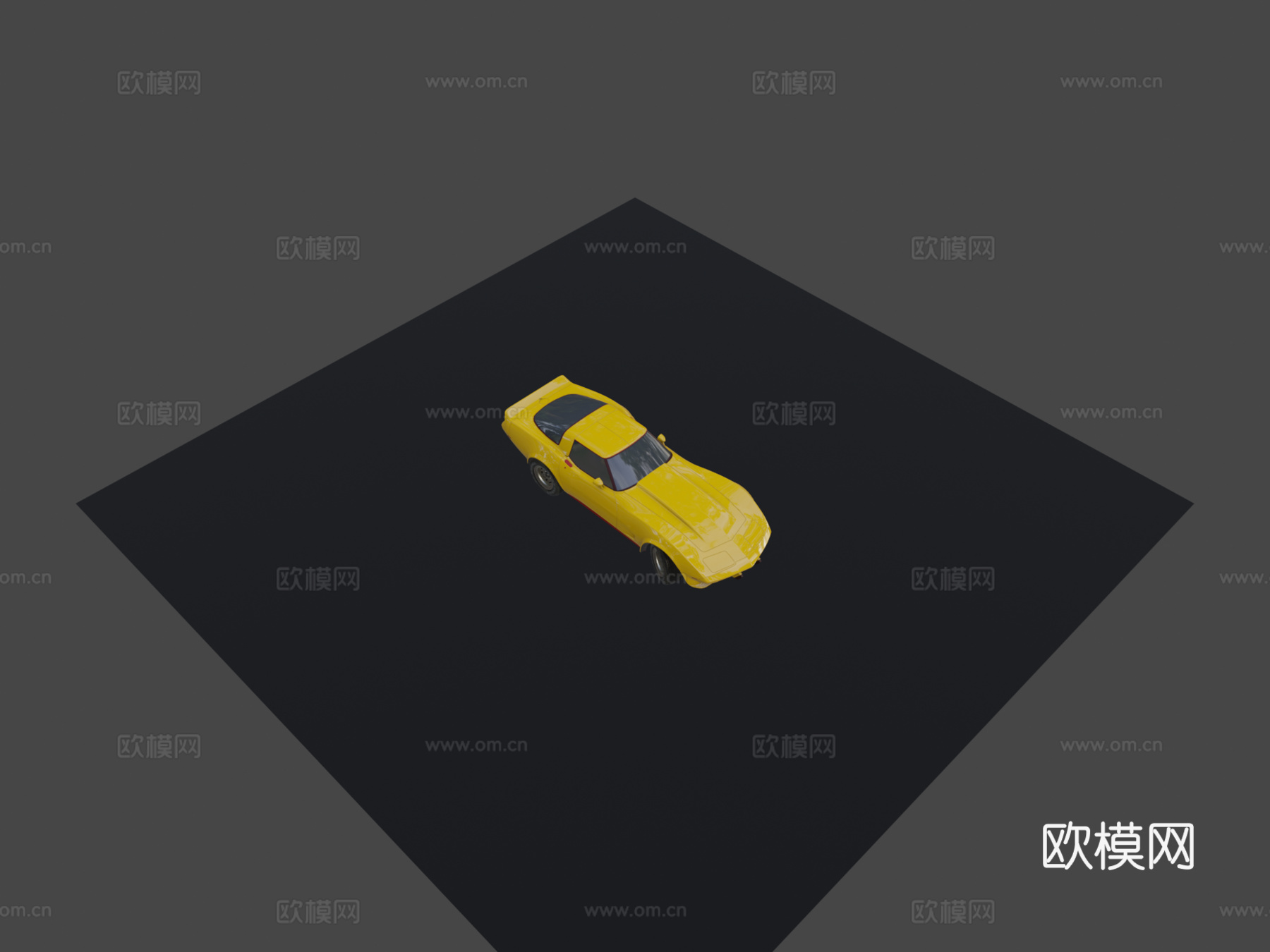 雪佛兰科尔维特 1978su模型