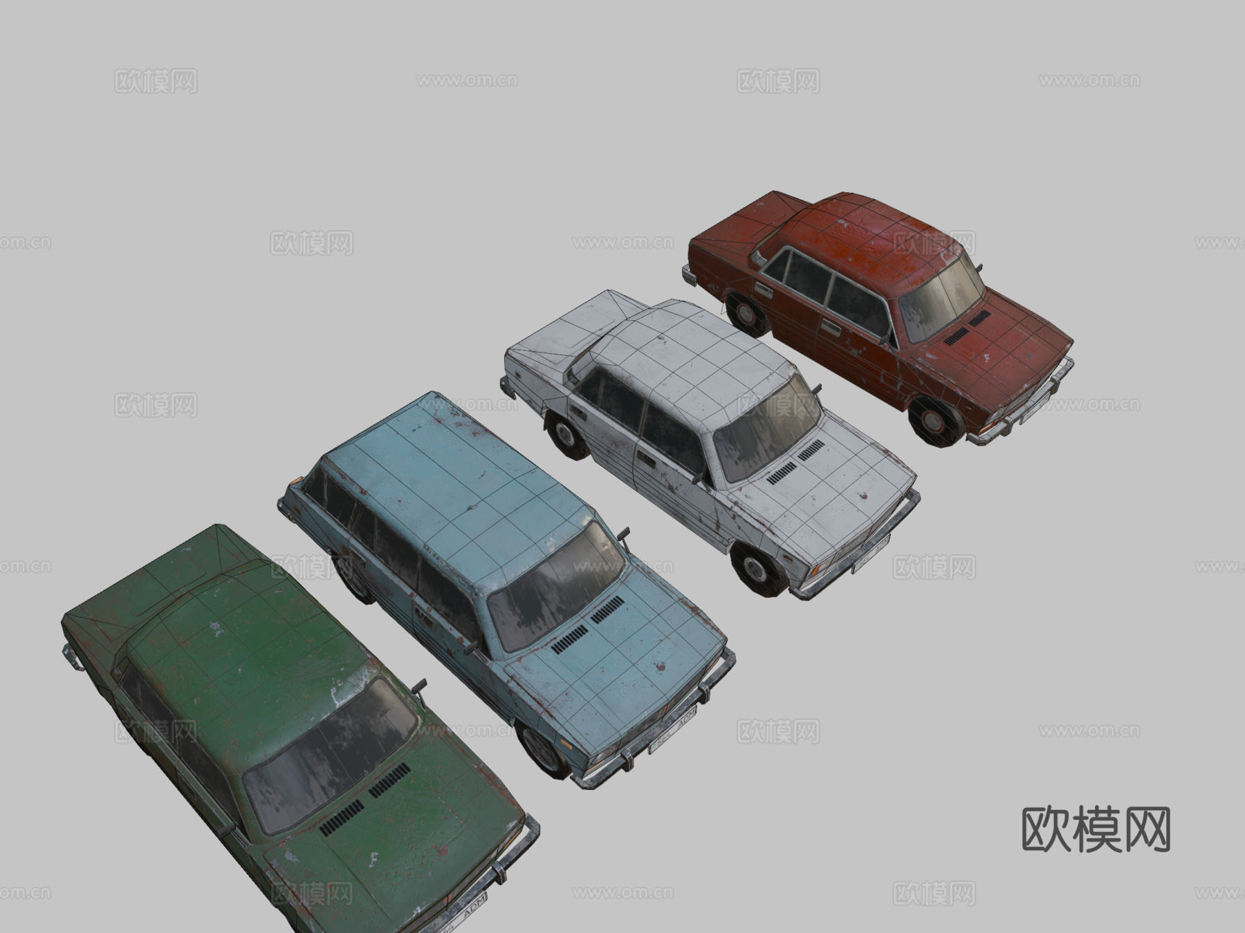 日古利苏联汽车su模型