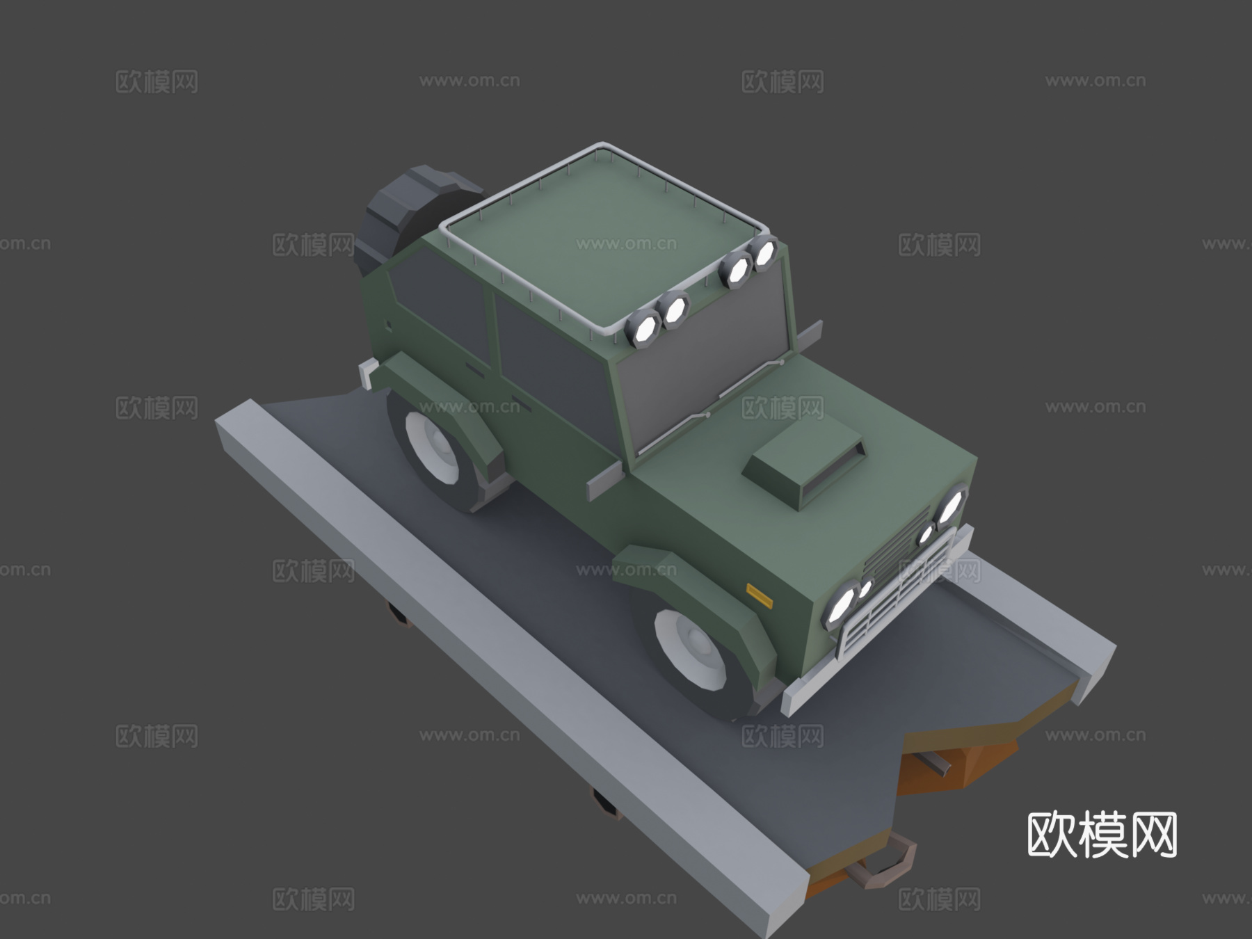 低多边形汽车su模型