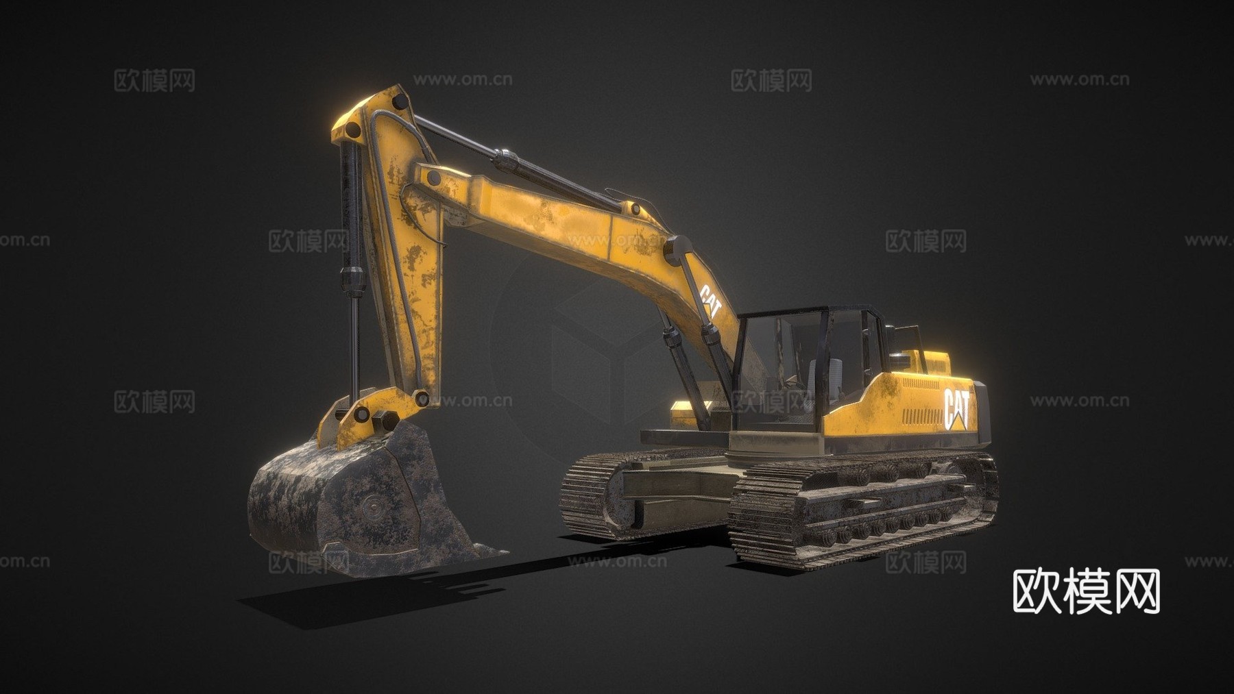 挖掘机（卡特彼勒）su模型