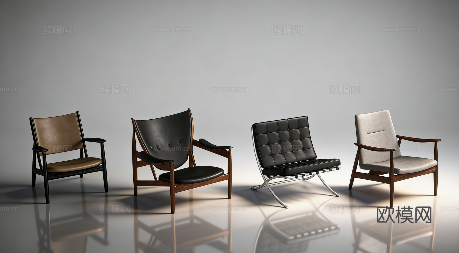 现代单椅su模型