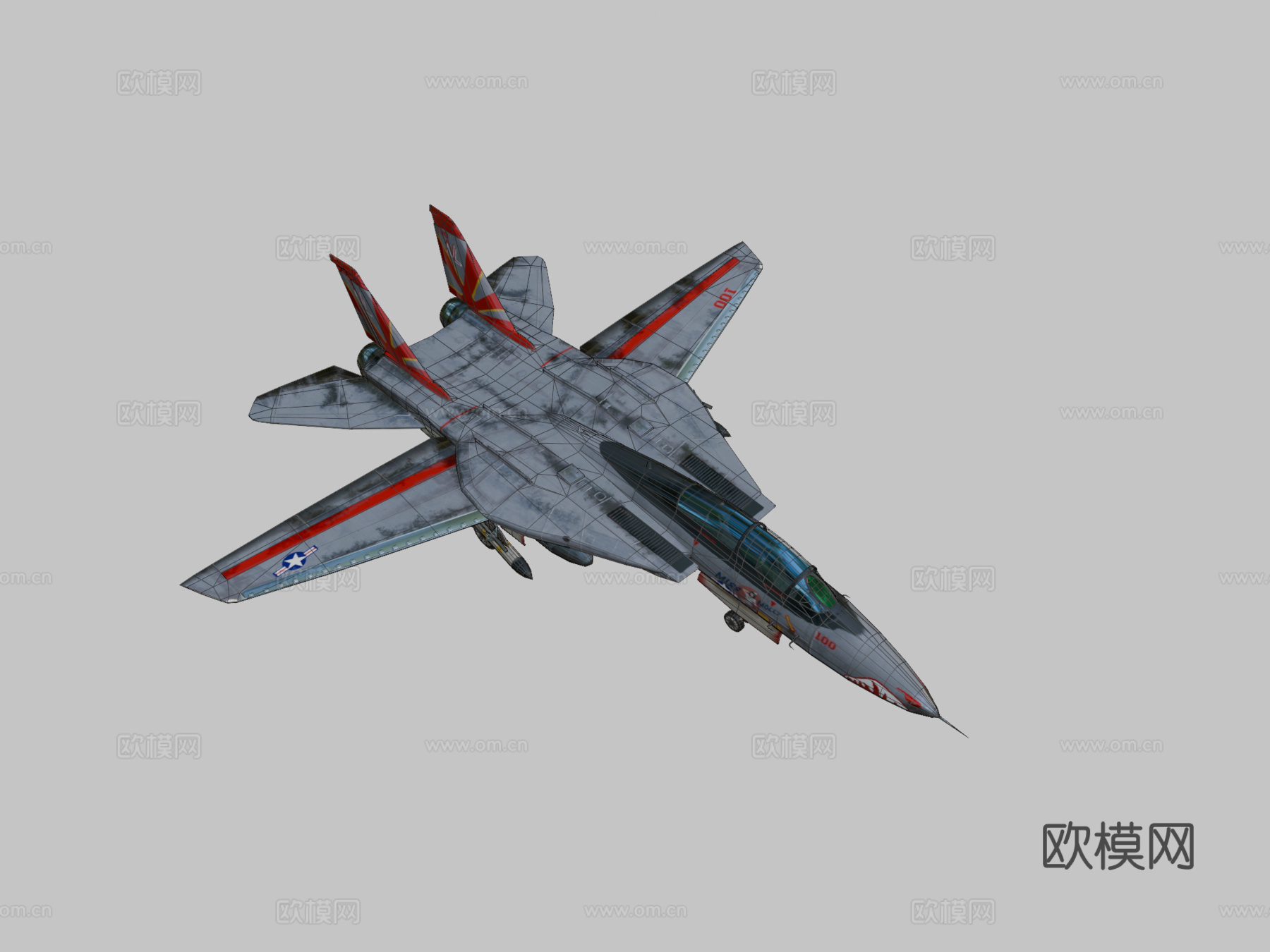 F-14雄猫战斗机su模型