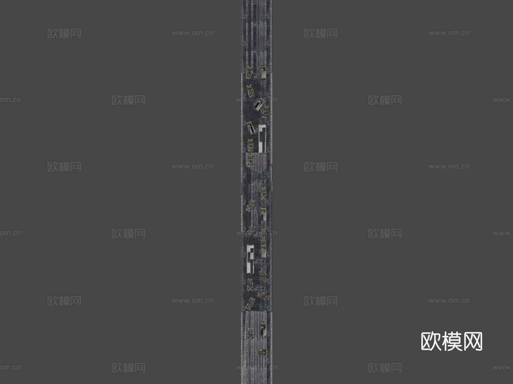 破坏测试2（高速公路）su模型