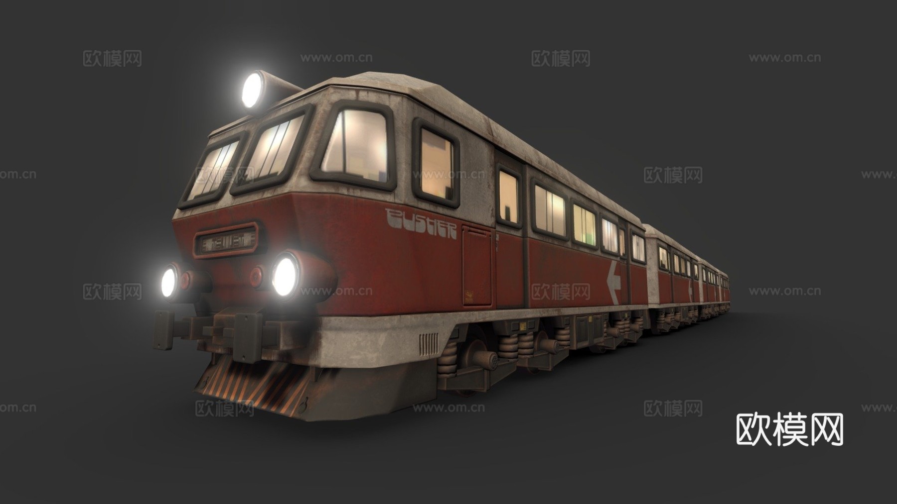 旧地铁列车su模型