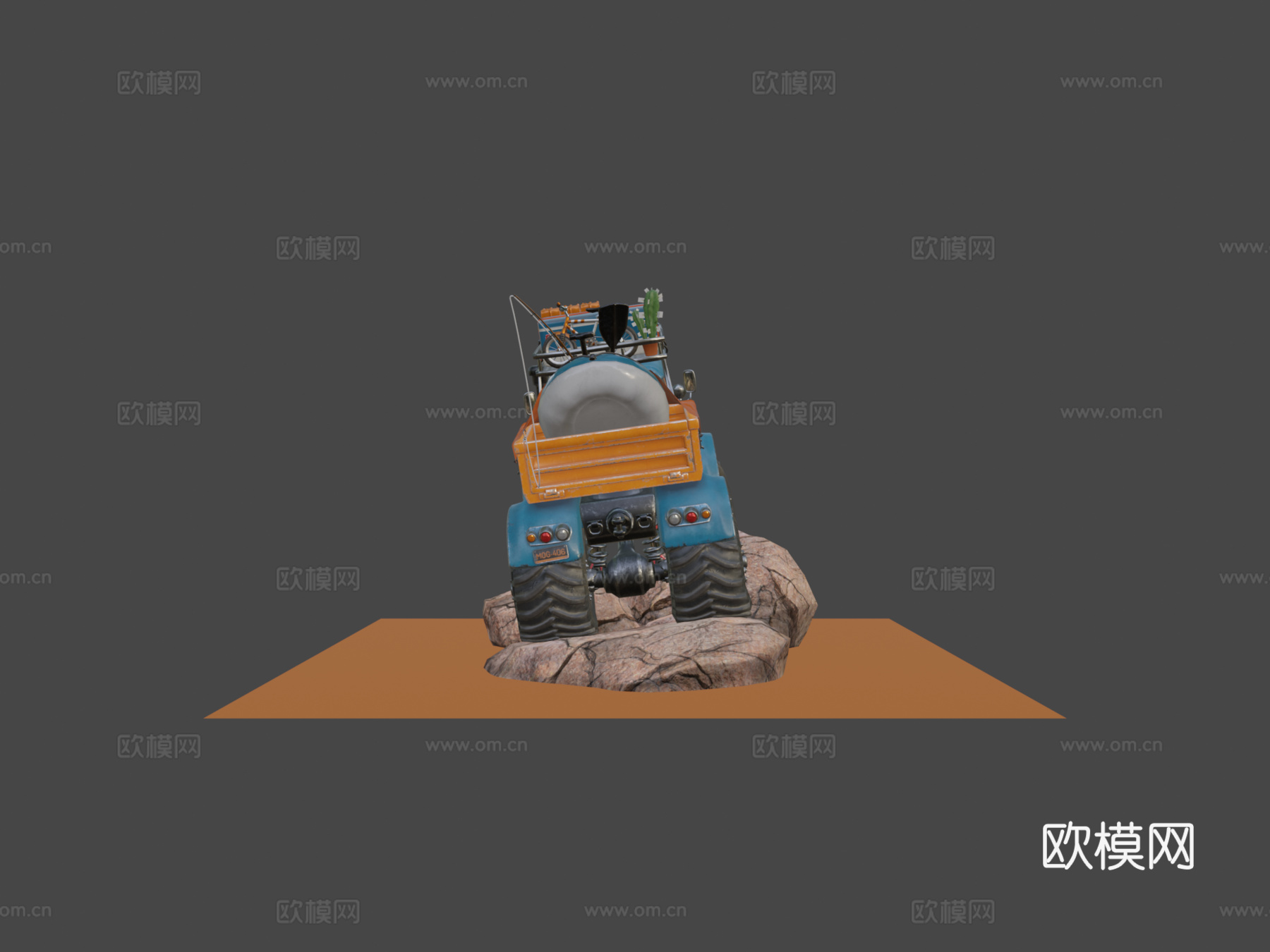 强大卡车-快乐露营者su模型