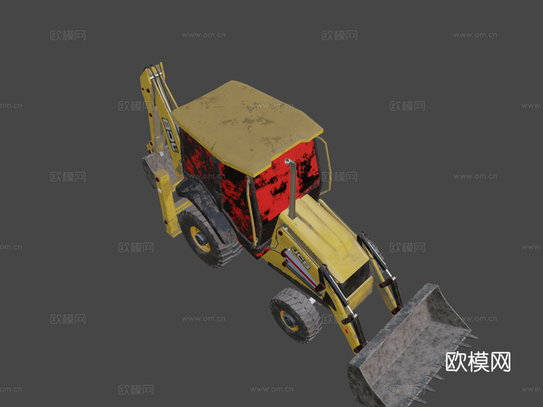 JCB反铲装载机su模型