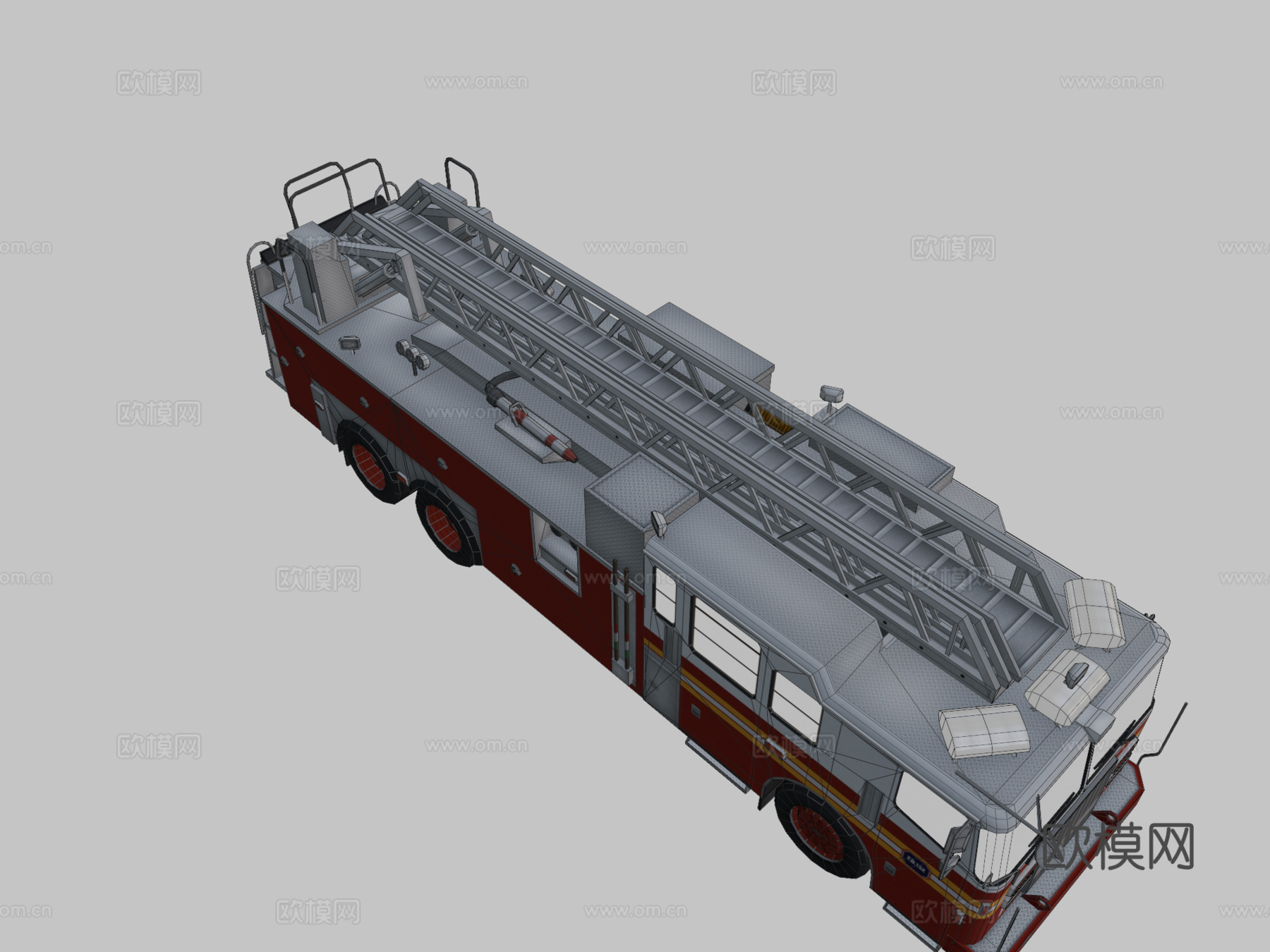消防车车辆su模型