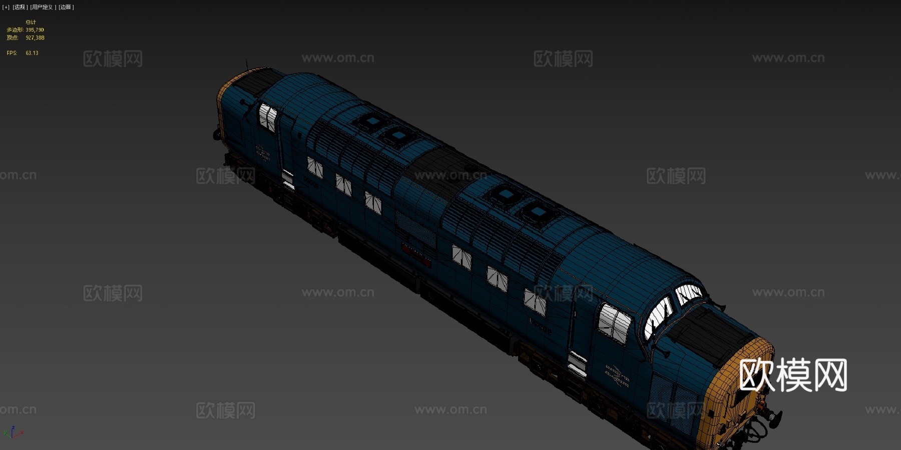 火车 - 英国铁路55级德尔蒂克su模型