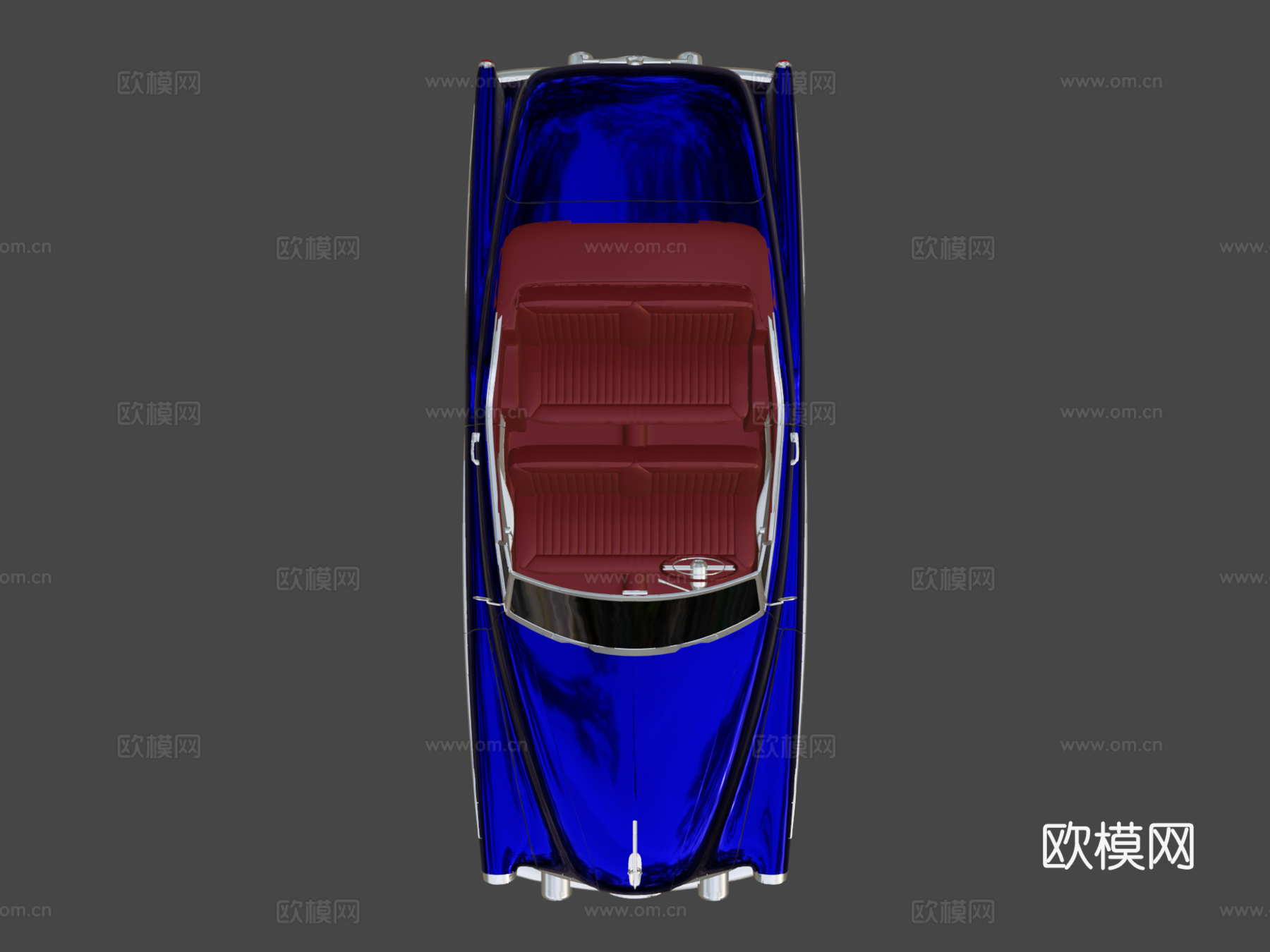 年别克云雀敞篷车su模型